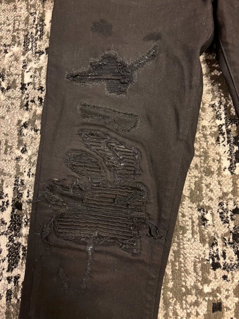 Amiri Amiri patchwork denim jeans Size US 34 / EU 50 - 2 Thumbnail