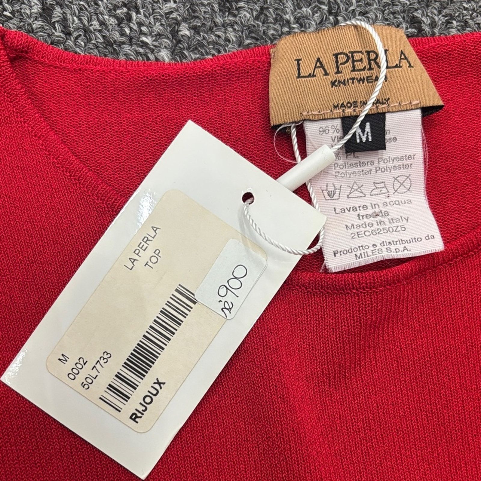 La Perla La Perla Red and Cream Striped Blouse Size M Size M / US 6-8 / IT 42-44 - 5 Thumbnail