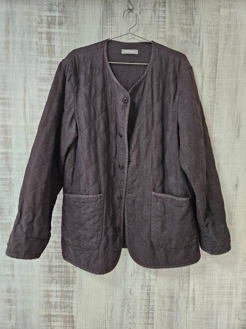 CONFECT Linen Quilted Jacket (Brushed Finish) Size US L / EU 52-54 / 3 - 1 Thumbnail