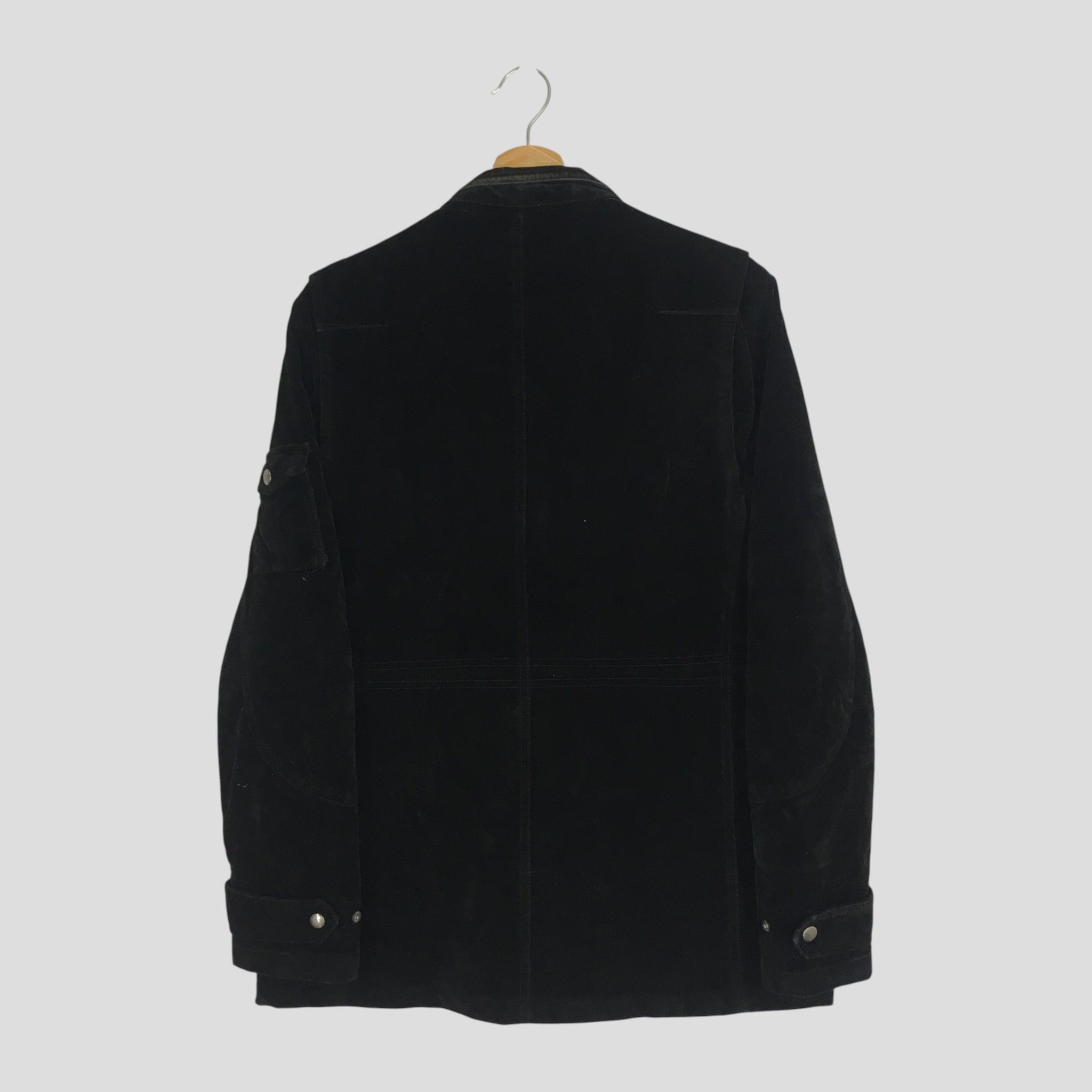 semanticdesign Vintage Semantic Design Black Velvet Bondage Jacket Size US L / EU 52-54 / 3 - 3 Thumbnail