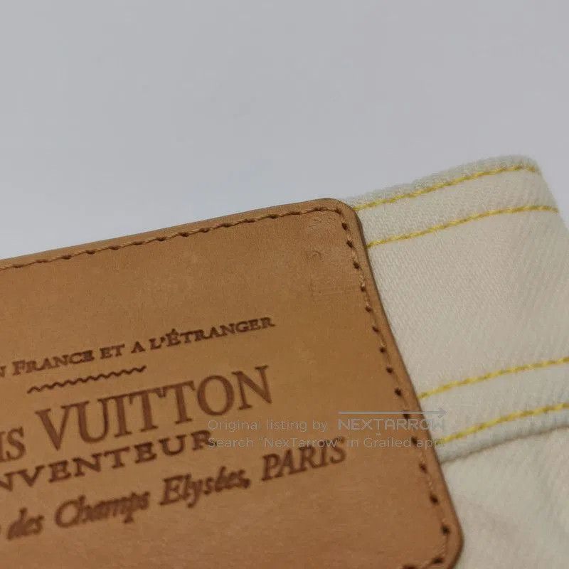 Louis Vuitton Louis Vuitton Logo Cotton Zipper Skirt in Beige. Size US 36 / EU 52 - 9 Thumbnail