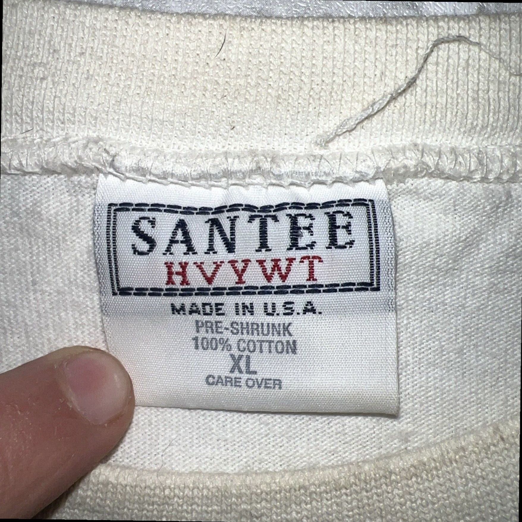 Vintage VINTAGE Santee Radio Flyer Heavyweight White T-Shirt Adult XL Mens USA Size US XL / EU 56 / 4 - 3 Thumbnail