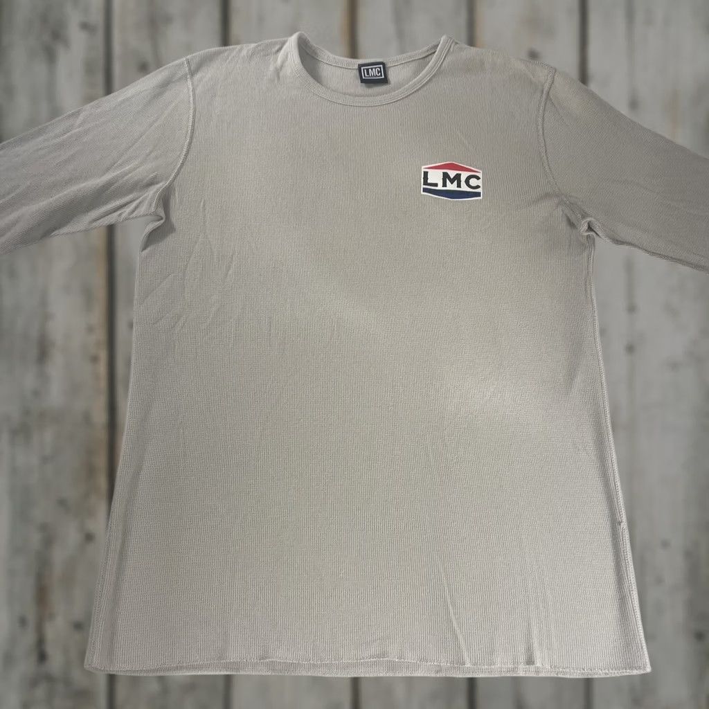 CO L Loser Machine L Thermal Shirt Long Sleeve Mens T-Shirt Beige Cotton Thermal LMC 80s Motorcycle Racing Henley Size US L / EU 52-54 / 3 - 1 Thumbnail