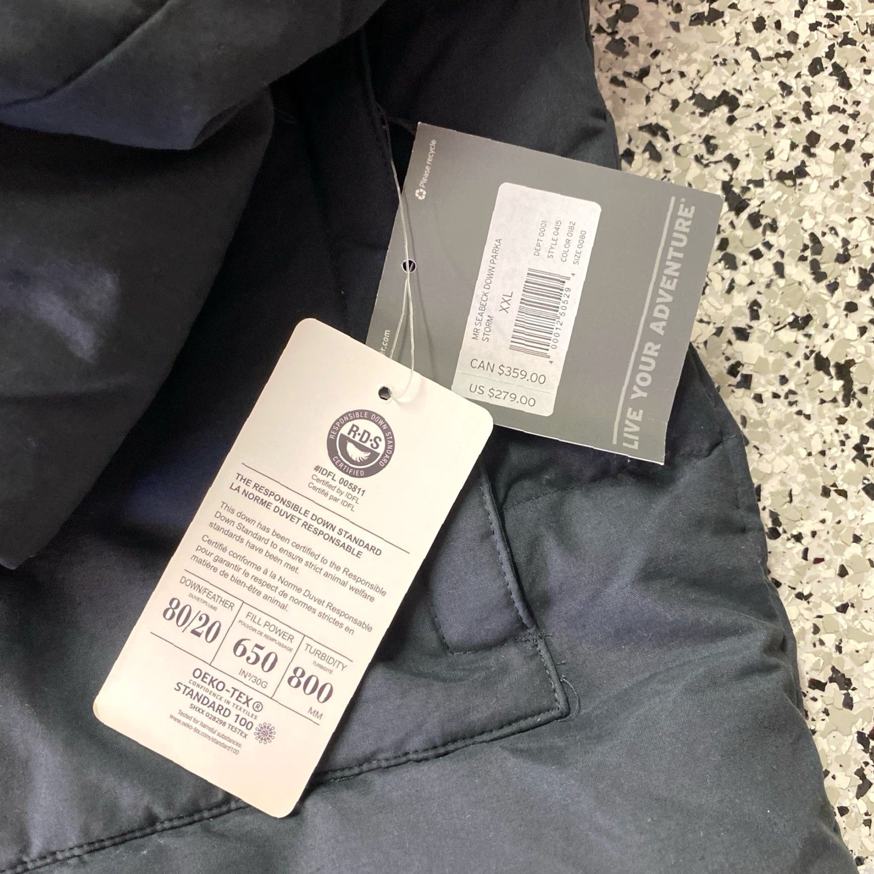 Eddie Bauer Eddie Bauer Men's SEABECK DOWN PARKA XXL Grey Blue NEW NWT Size US XXL / EU 58 / 5 - 3 Thumbnail