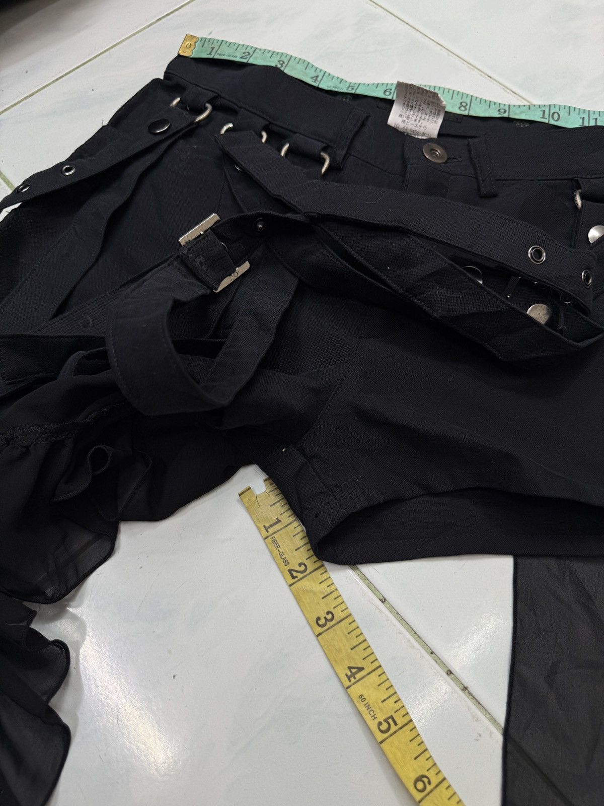 14th Addiction 🔥🔥🔥ARCHIVE B.P.N SHORTS WITH RUFFLES Size 28" / US 6 / IT 42 - 13 Thumbnail