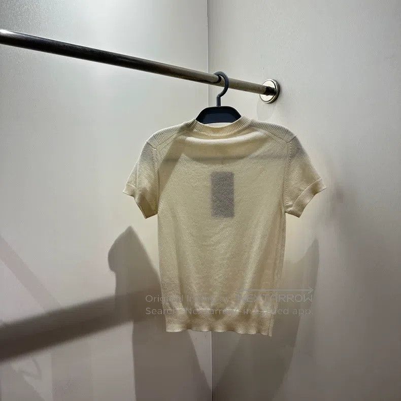 Hermes Hermes Logo Buckle Cashmere Short Sleeve Size XXS / US 00 / IT 34 - 2 Thumbnail