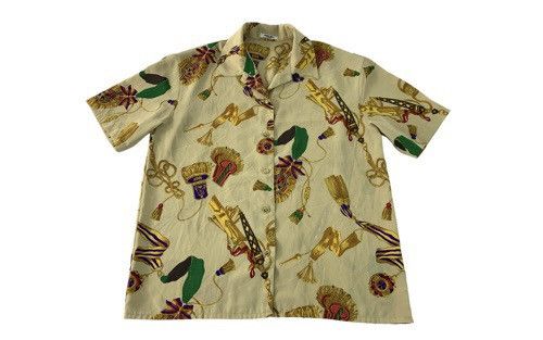 Japanese Brand 90s Memory Onward Baroque Art Button Up Shirt Size US L / EU 52-54 / 3 - 1 Thumbnail