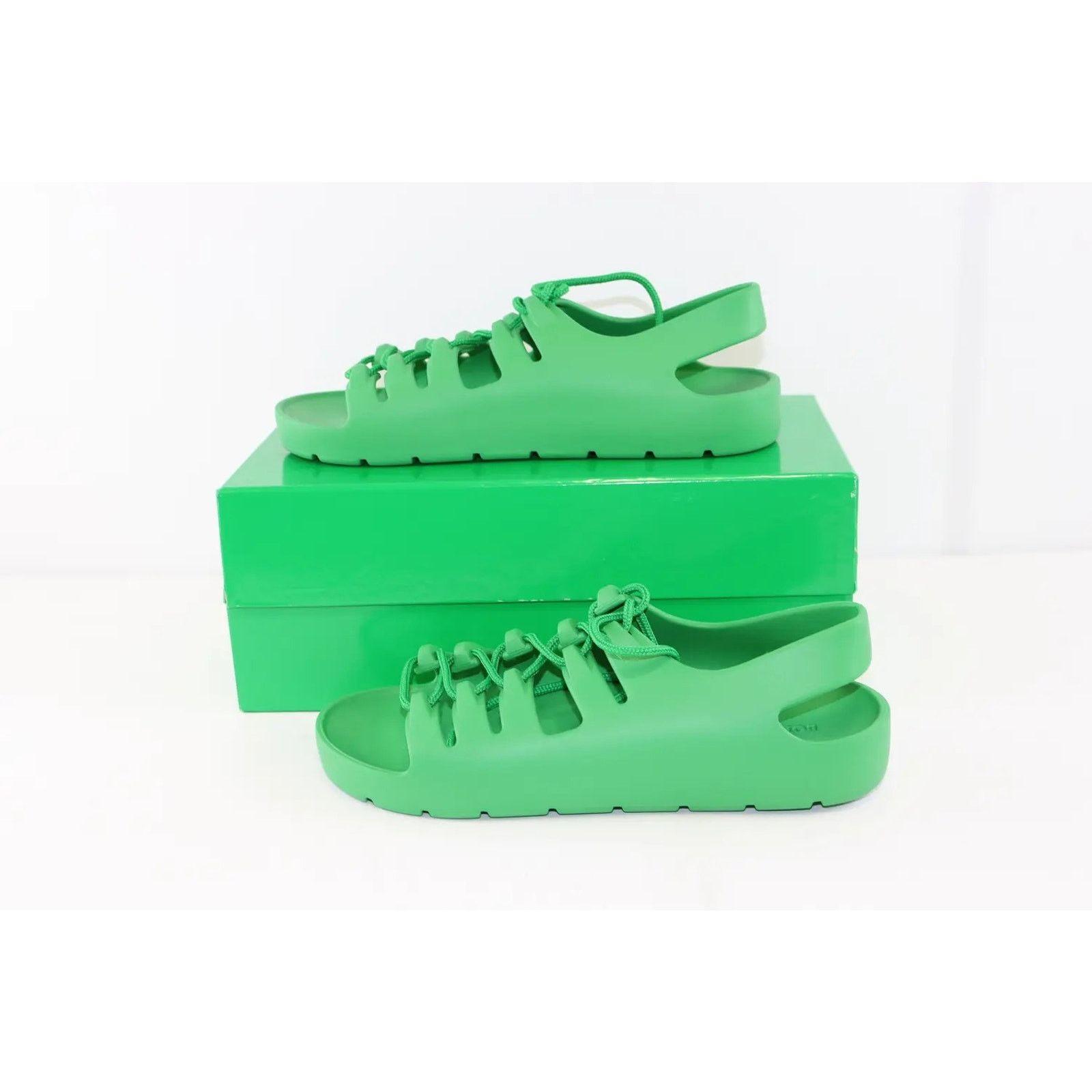 Bottega Veneta o1rshd1 Gel Rubber Jelly Sandal in Grass Size US 11 / EU 44 - 12 Thumbnail