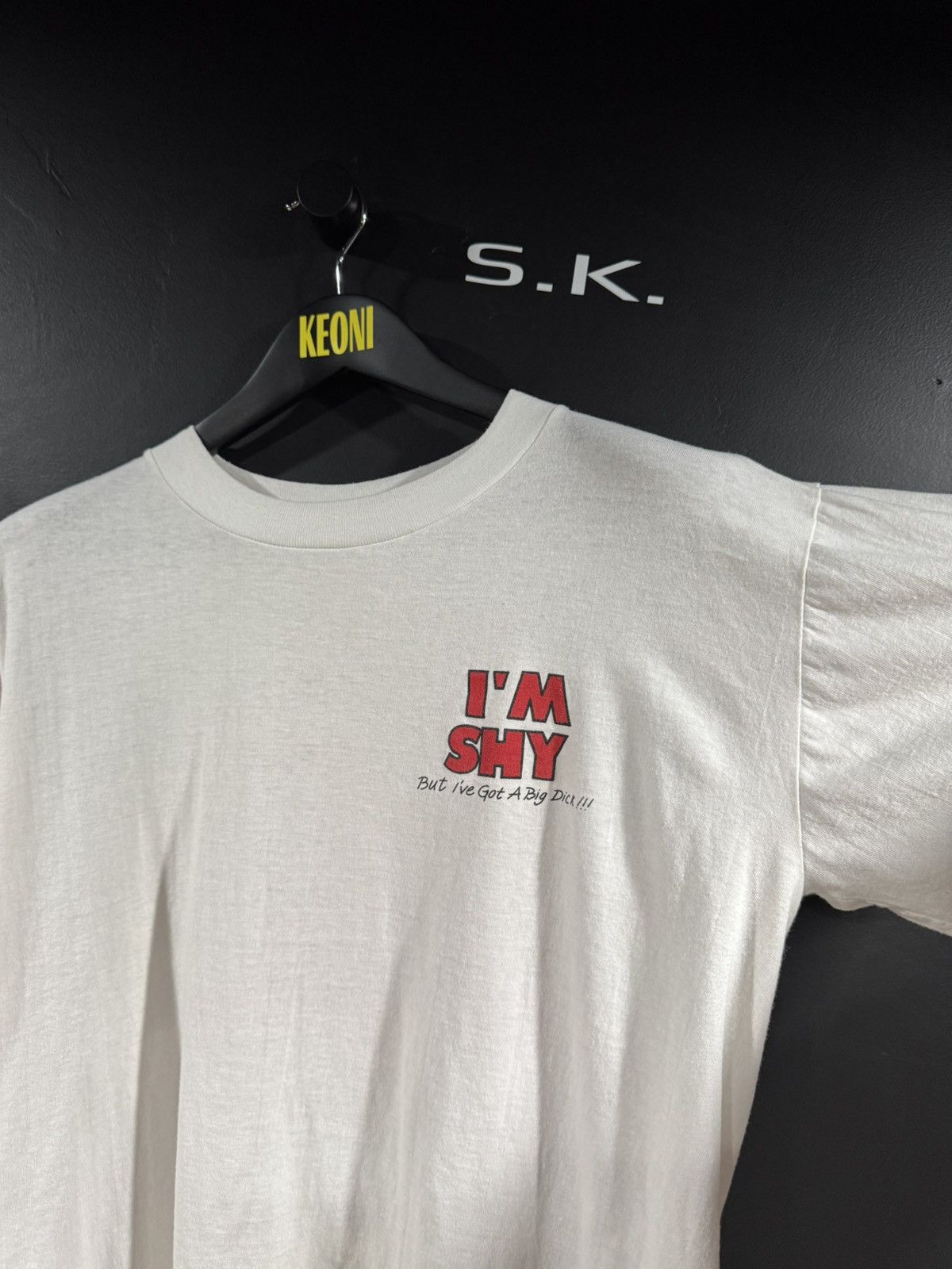 Vintage 2000s Y2K Vintage I’m Shy Big D✶✶✶ Humor Graphic Tee L Size US L / EU 52-54 / 3 - 3 Thumbnail