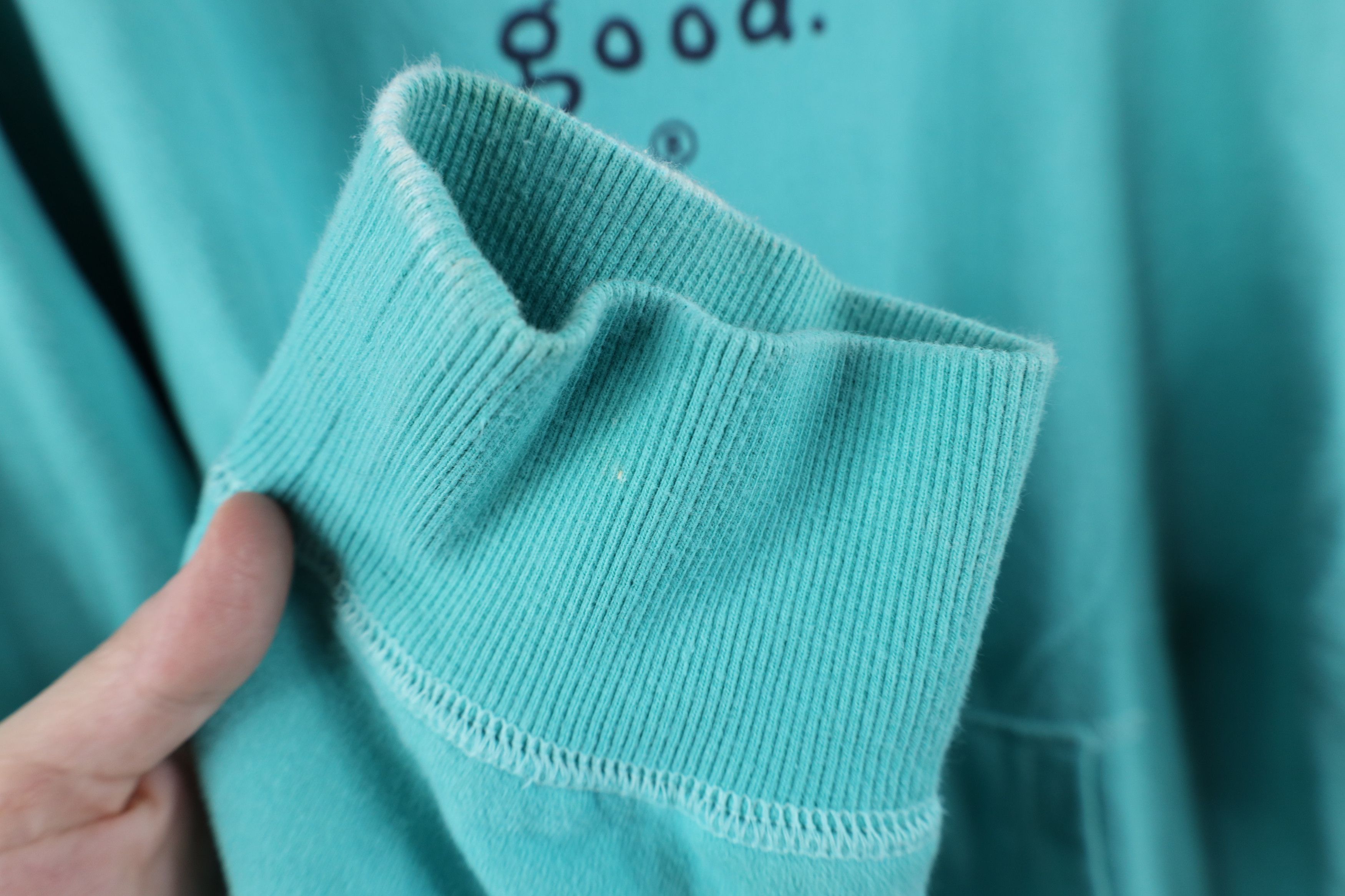 Life is Good Life Is Good Spell Out Semi Fitted Hoodie Sweatshirt Blue Size XL / US 12-14 / IT 48-50 - 9 Thumbnail
