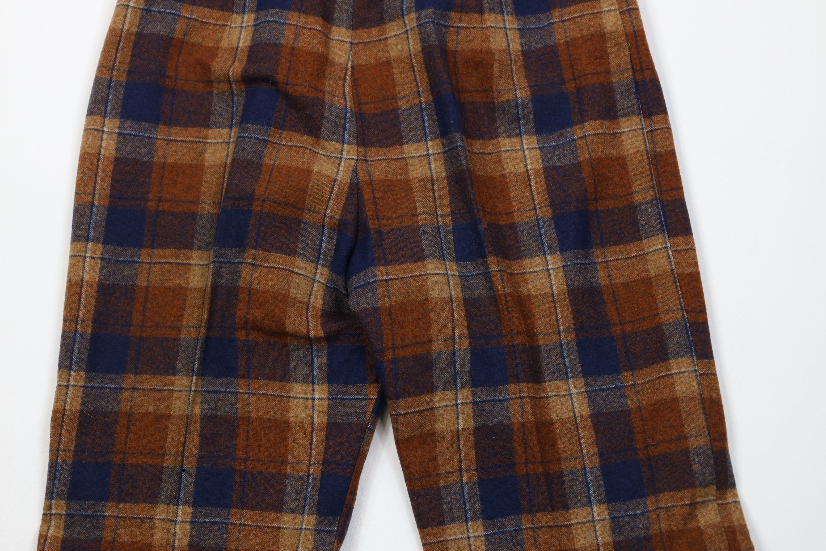 Vintage Vintage 60s Streetwear Bell Bottoms Pants Plaid USA Size 26" / US 2 / IT 38 - 11 Thumbnail