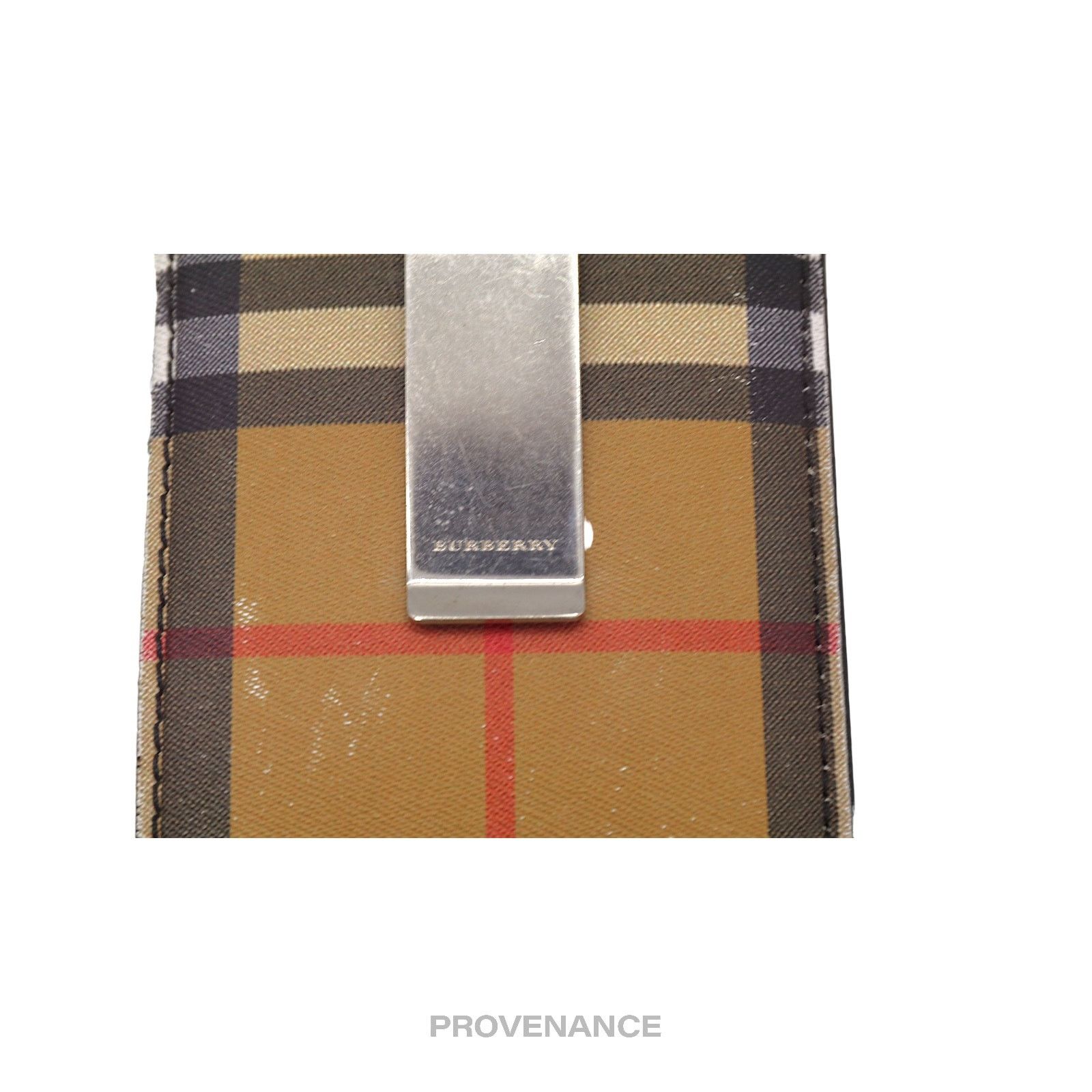 Burberry 🔴 Burberry Money Clip Card Wallet - Nova Check Black Size ONE SIZE - 5 Thumbnail