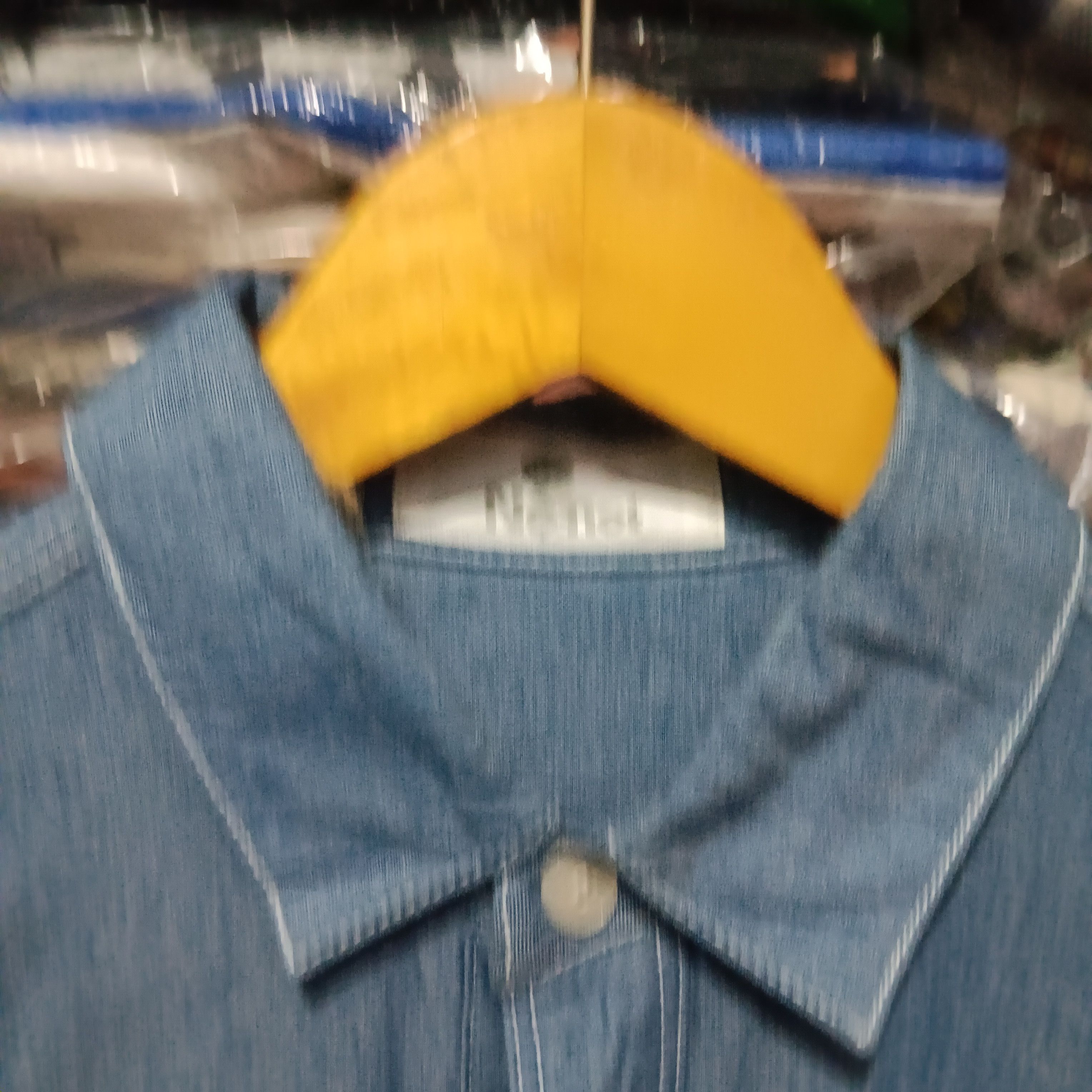Issey Miyake × Japanese Brand × Ne-Net Ne-net Cat denim shirt button up Size US L / EU 52-54 / 3 - 3 Thumbnail