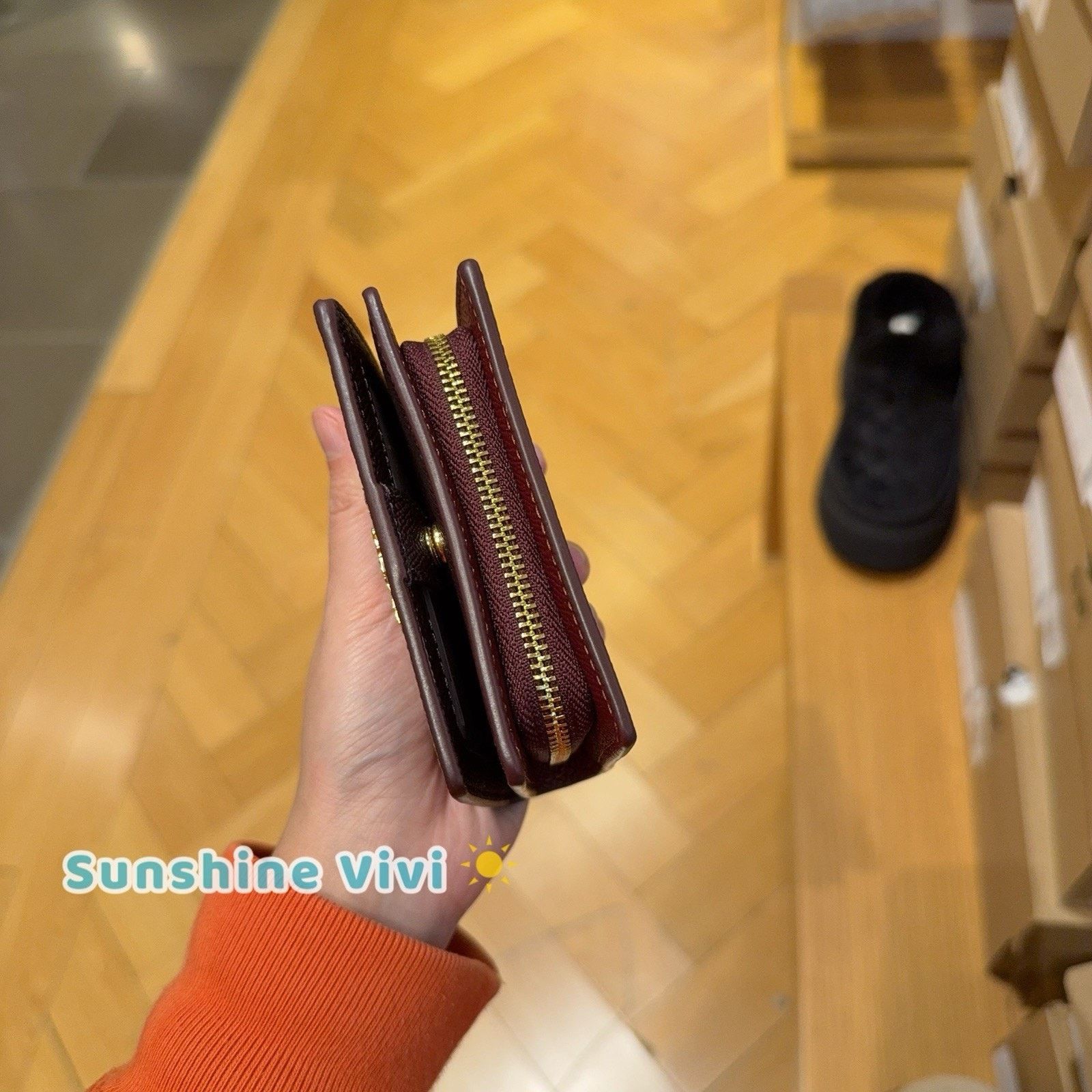 Coach NWT Coach Snap Wallet CCM75 Dark Wine Crossgrain Leather Size ONE SIZE - 4 Thumbnail