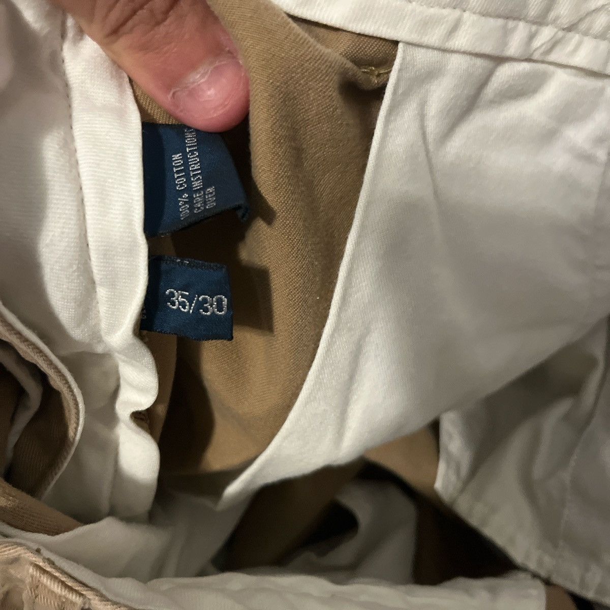 Polo Ralph Lauren Vintage Polo Ralph Lauren Classic Fit Chino PantsKhaki 35x30 Size US 35 - 4 Thumbnail