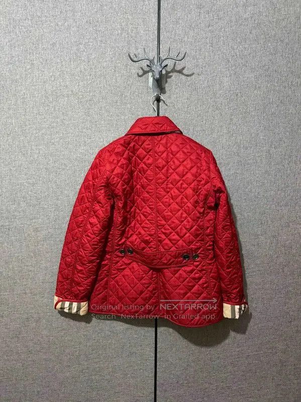 Burberry Burberry XS Red Polyester Women's Jacket. Size XS / US 0-2 / IT 36-38 - 2 Thumbnail