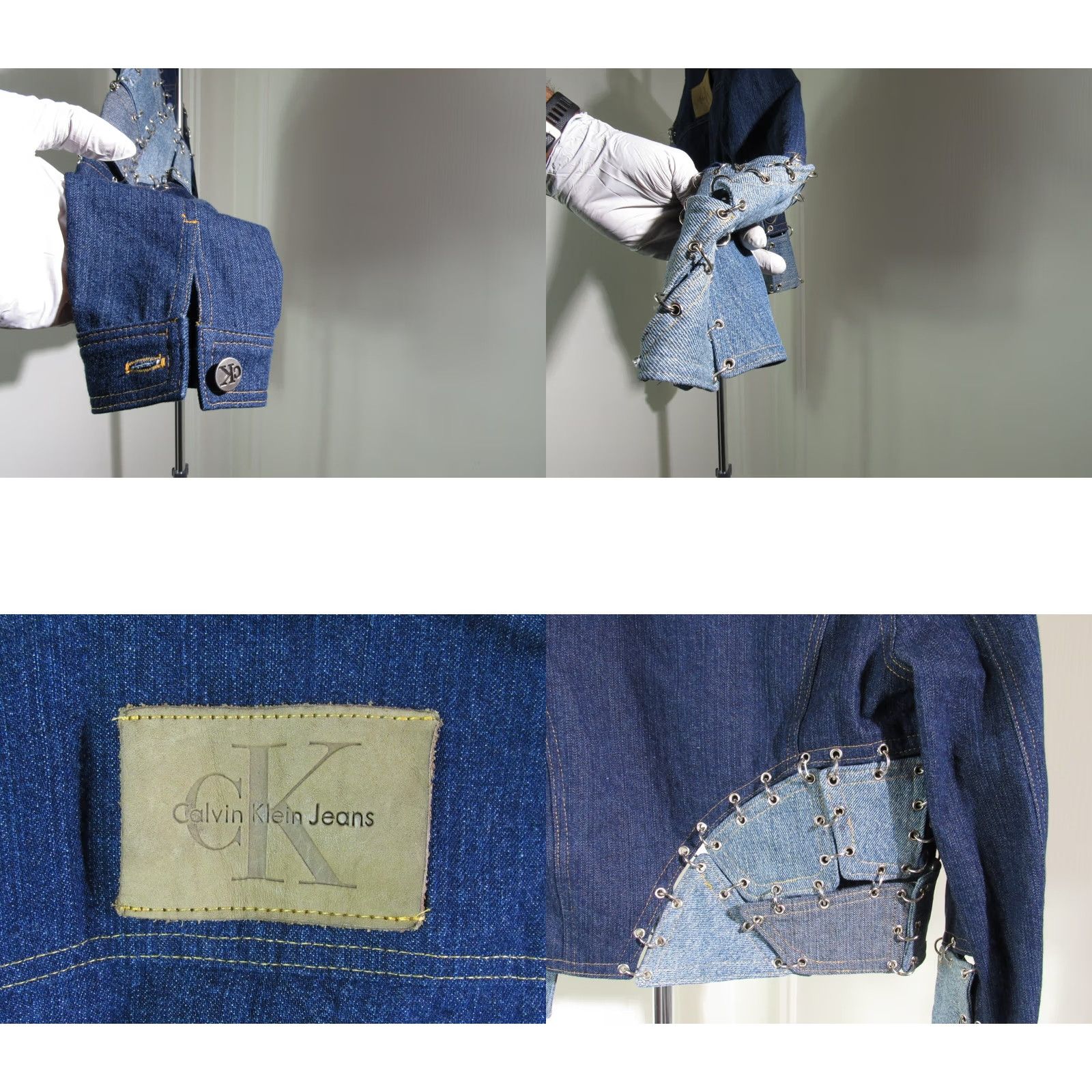 Calvin Klein Calvin Klein Patchwork Denim Jacket XS Women’s Size XS / US 0-2 / IT 36-38 - 8 Thumbnail