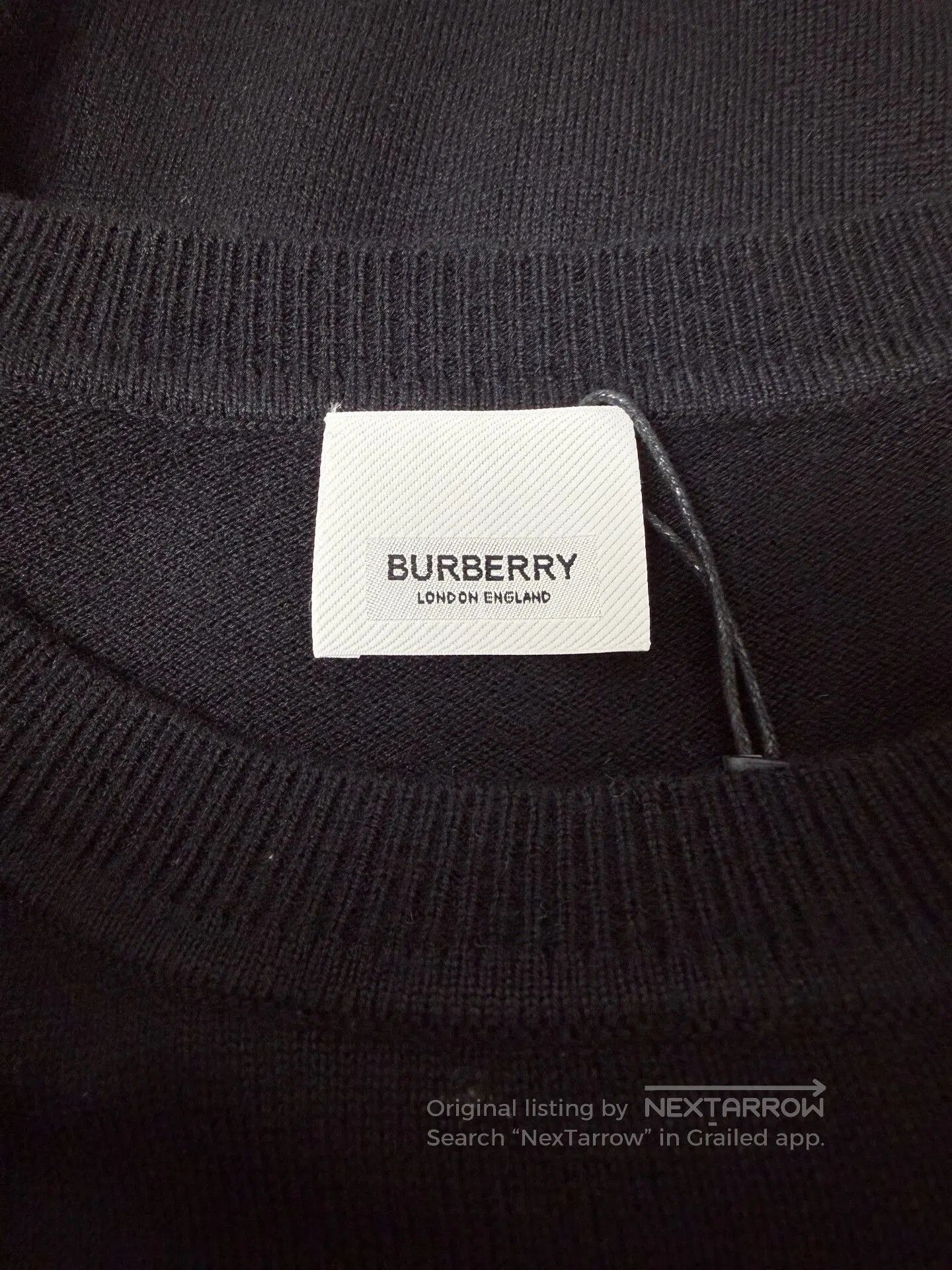 Burberry Burberry Black Wool Sweater XL. Size US XL / EU 56 / 4 - 5 Thumbnail