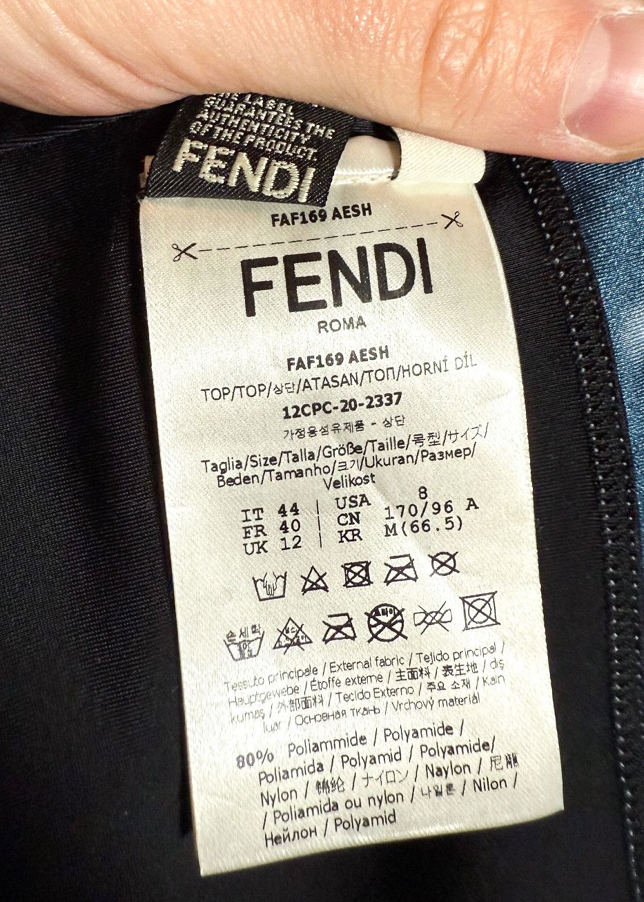 Fendi Fendi Blue Shady Flowers Fitness Top Size M / US 6-8 / IT 42-44 - 8 Thumbnail