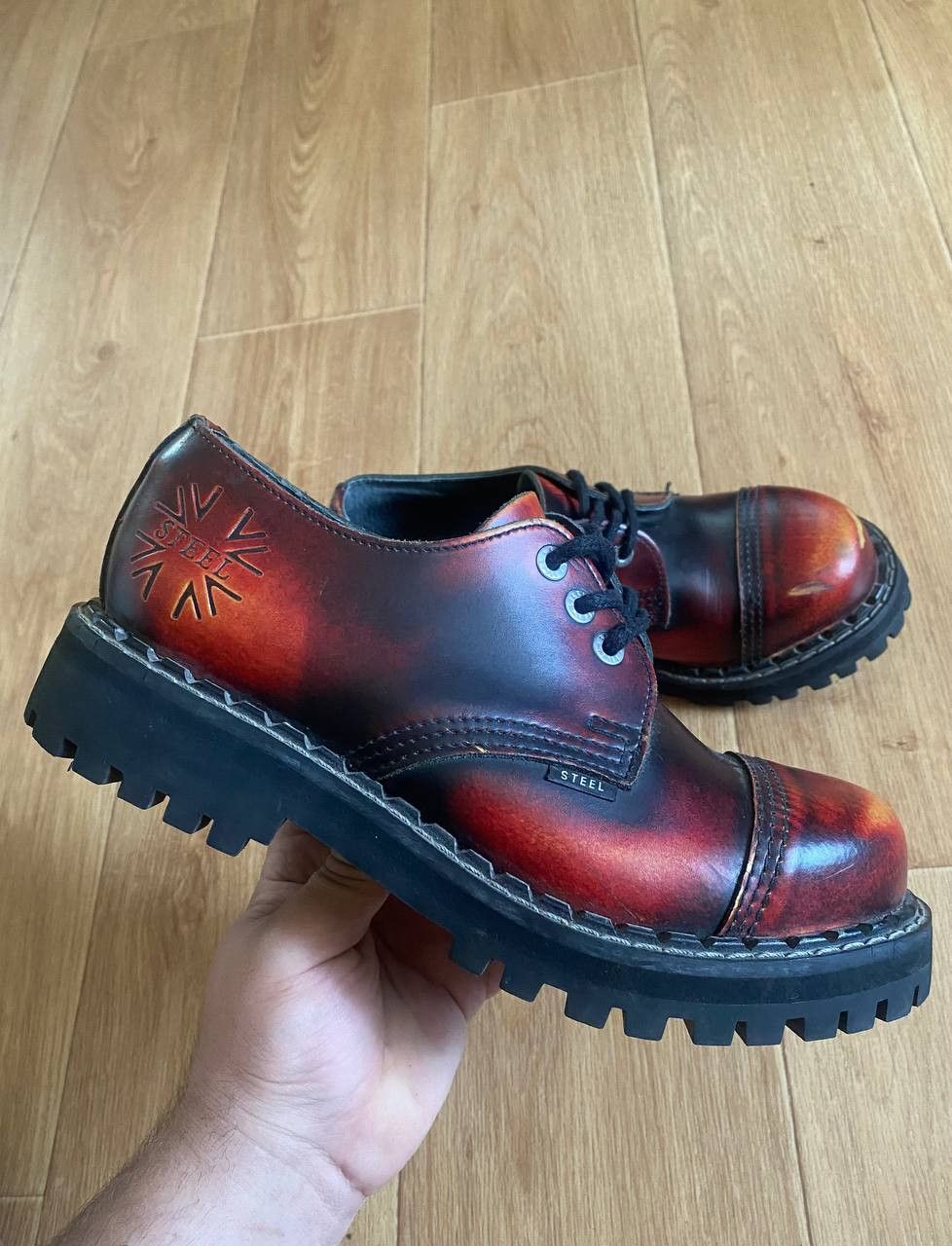 Dockers Vintage Steel Boots UK Flag Size US 7.5 / EU 40-41 - 2 Thumbnail