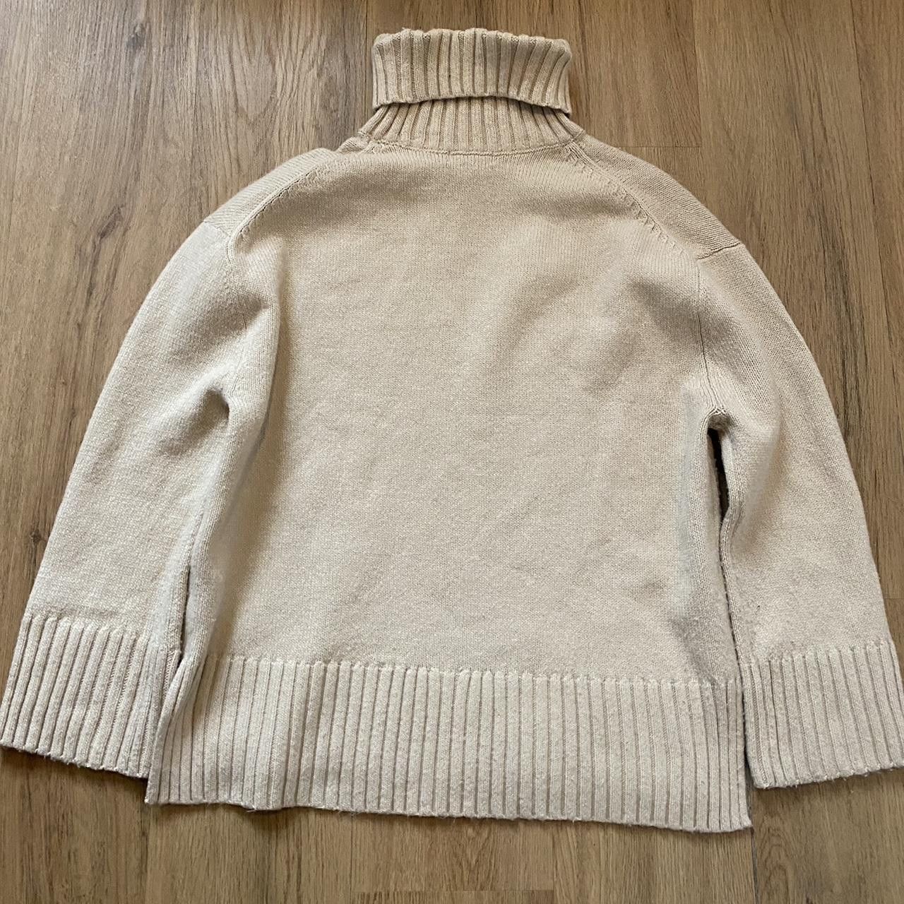 H&M Cream and white turtleneck sweater #winterknits Size US S / EU 44-46 / 1 - 2 Thumbnail