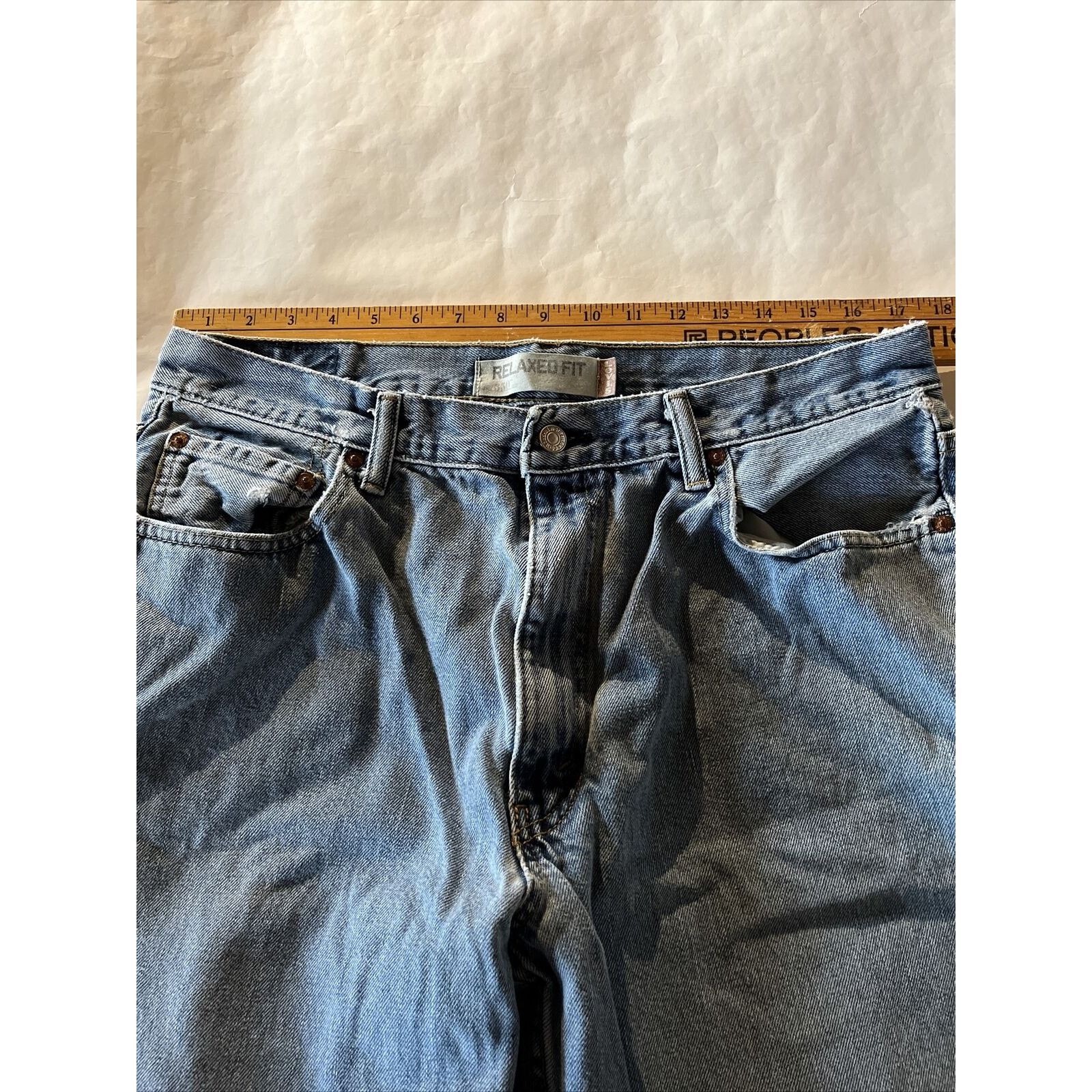 Levi's Levi Strauss 550 Mens 36x32 relaxed Denim Jeans Blue Y2K EUC Size US 34 / EU 50 - 3 Thumbnail
