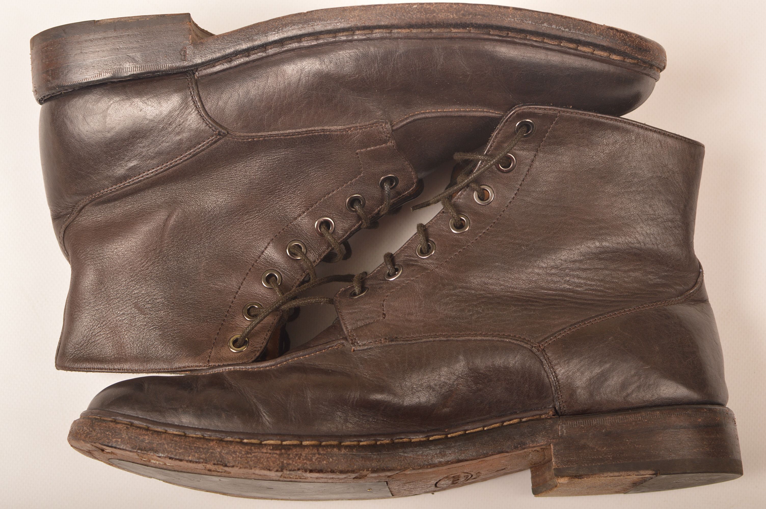 Barracuda Barracuda Brown Leather Combat Boots Size US 12 / EU 45 - 5 Thumbnail