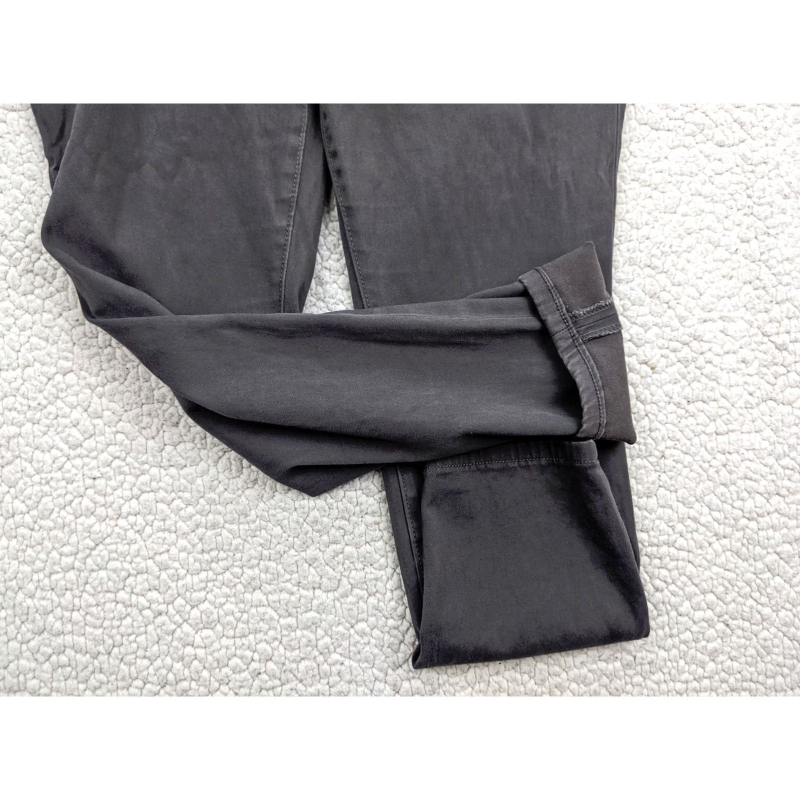 Loft LOFT Sailor Button Skinny Womens 12 Gray High Rise Jeans Denim Dark Wash Stretch Zip Fly Trousers Women Pants Jeans 27.5 Inseam Size 25" / US 0 / IT 36 - 7 Thumbnail