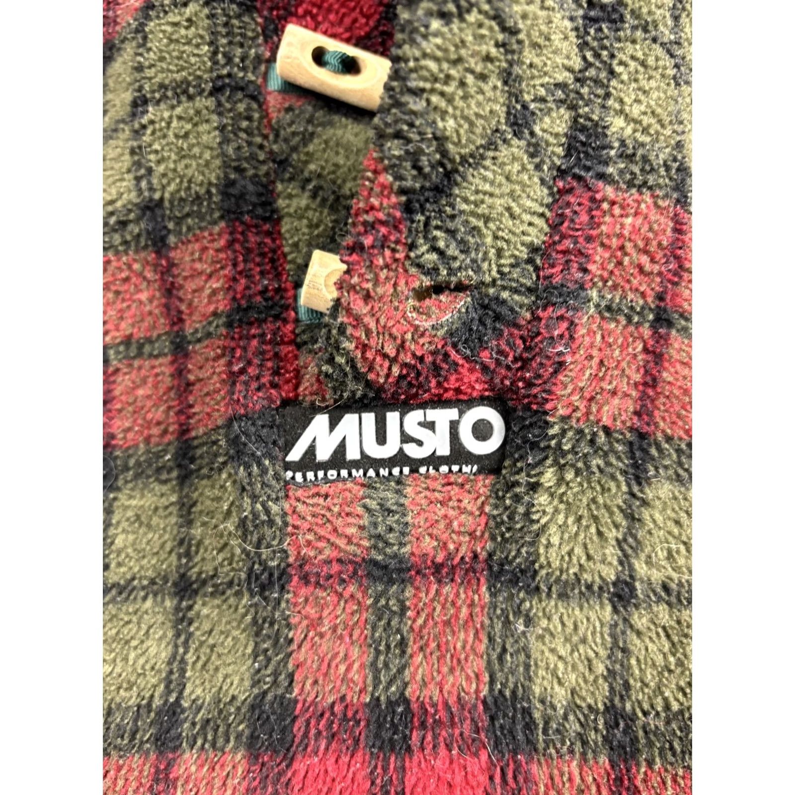Musto Musto Snugs Polartec Pullover Mens M Red Plaid Long Sleeve Fleece Top Size US M / EU 48-50 / 2 - 2 Thumbnail