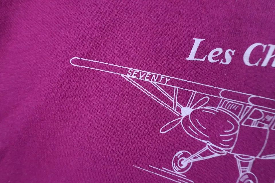 Vintage Vintage 90s Les Choses Qui Arrivent Airplane T-Shirt USA Size US L / EU 52-54 / 3 - 5 Thumbnail