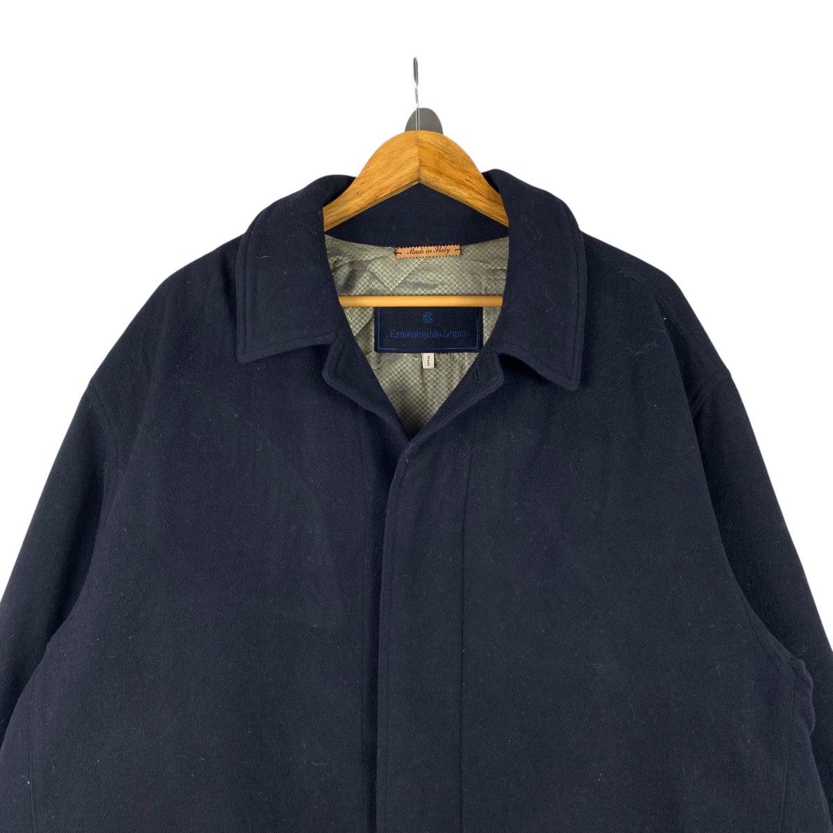 Ermenegildo Zegna ERMENEGILDO ZEGNA Italian Designer Wool Long Coat Jacket Size US XL / EU 56 / 4 - 4 Thumbnail