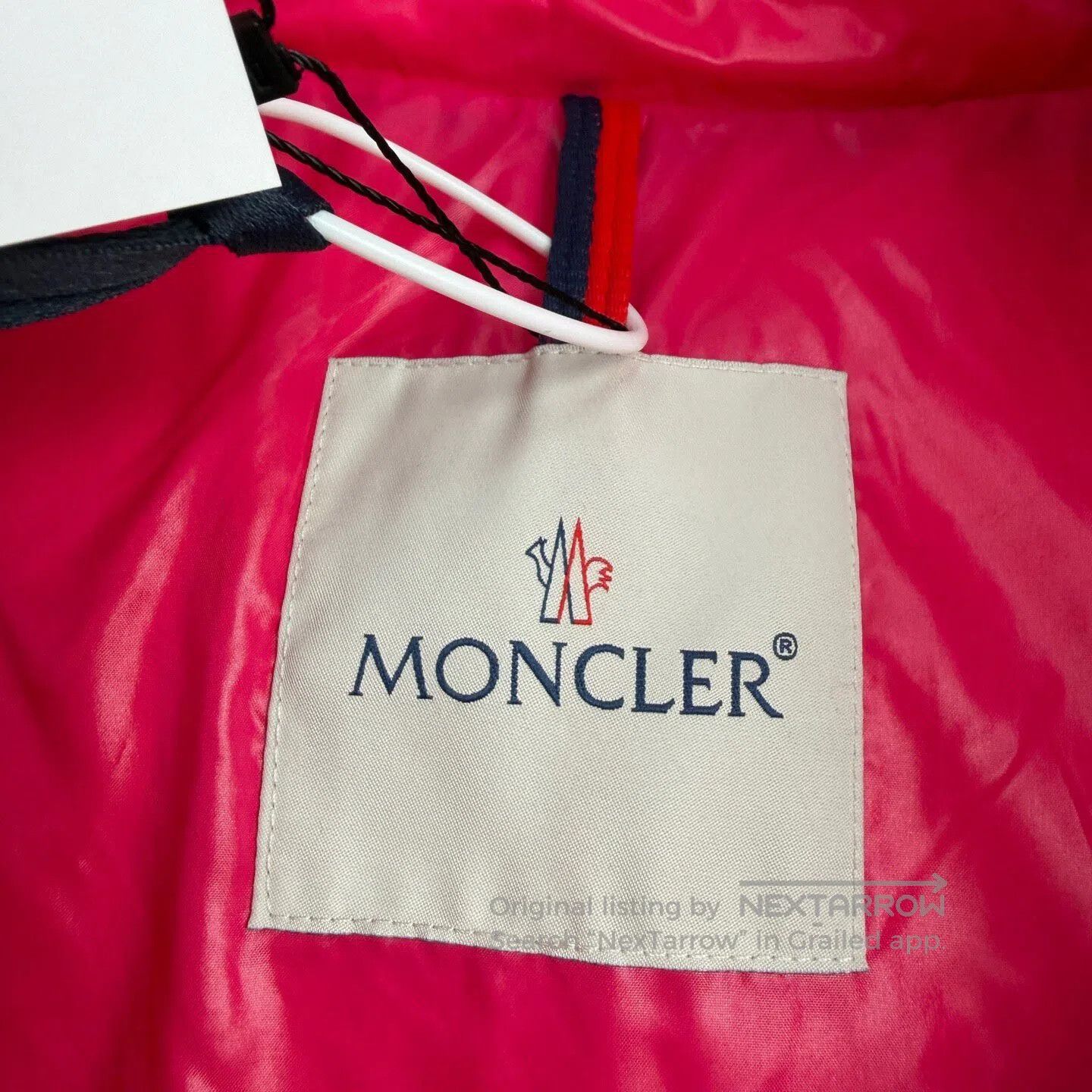 Moncler Moncler Red Hooded Down Vest| Size L / US 10 / IT 46 - 3 Thumbnail