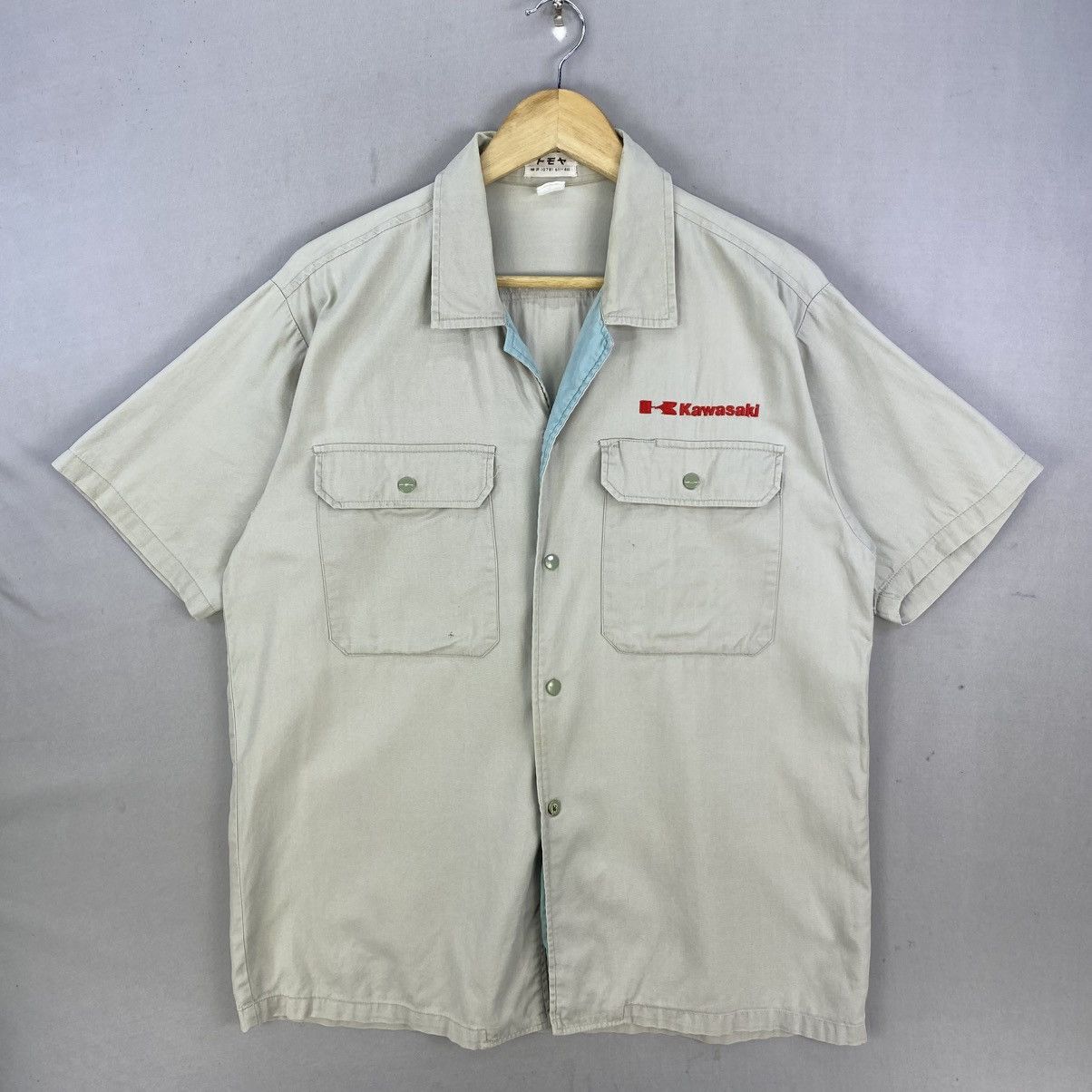Japanese Brand Vintage Kawasaki Work Shirt Button-Up Size US M / EU 48-50 / 2 - 1 Thumbnail