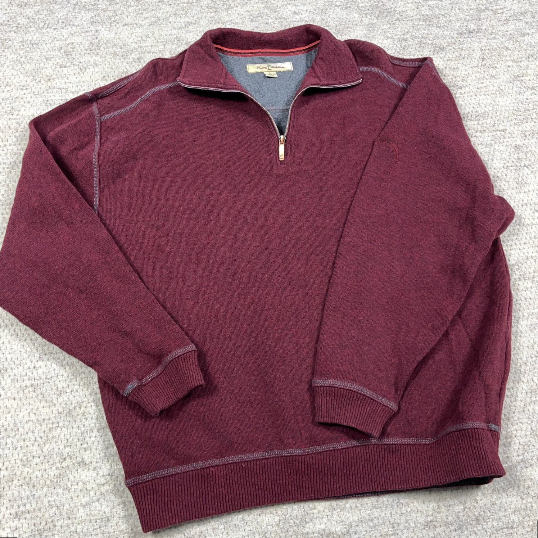 Tommy Bahama Tommy Bahama Sweater Men L Red Knit Pullover 1/4 Zip Embroidered Logo Zipper Size US L / EU 52-54 / 3 - 3 Thumbnail
