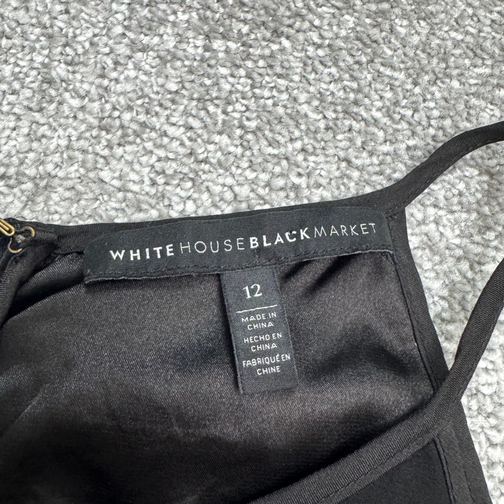 White House Black Market White House Black Market Embroidered Halter Mini Dress 12 Black Blue Geometric Womens Size XL / US 12-14 / IT 48-50 - 5 Thumbnail