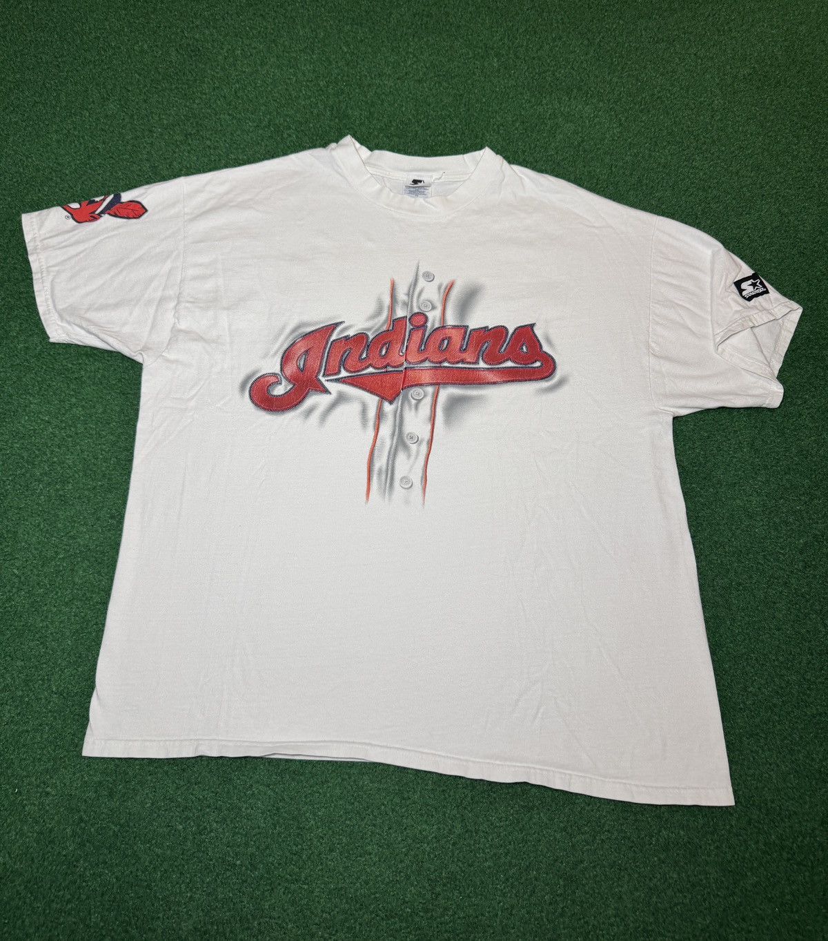 Starter Cleveland Indians Kenny Lofton 90s Starter T Shirt XXL MLB Size US XL / EU 56 / 4 - 1 Thumbnail