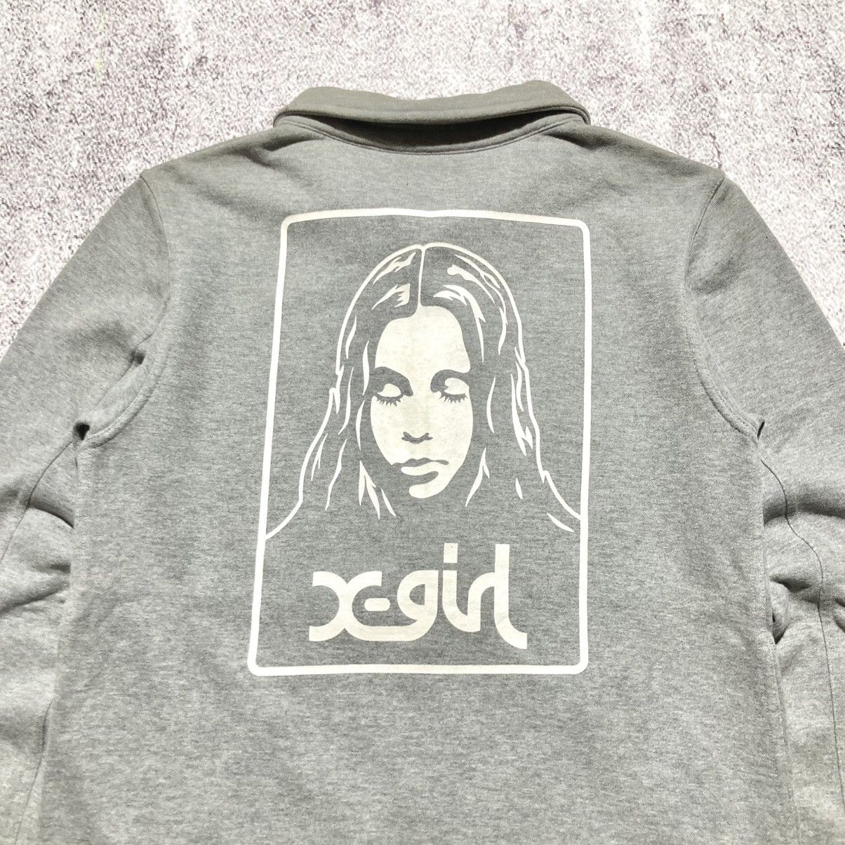 Japanese Brand 2000s X-girl Women Face Big Logo HG Style Button Jacket Grey Size US S / EU 44-46 / 1 - 2 Thumbnail