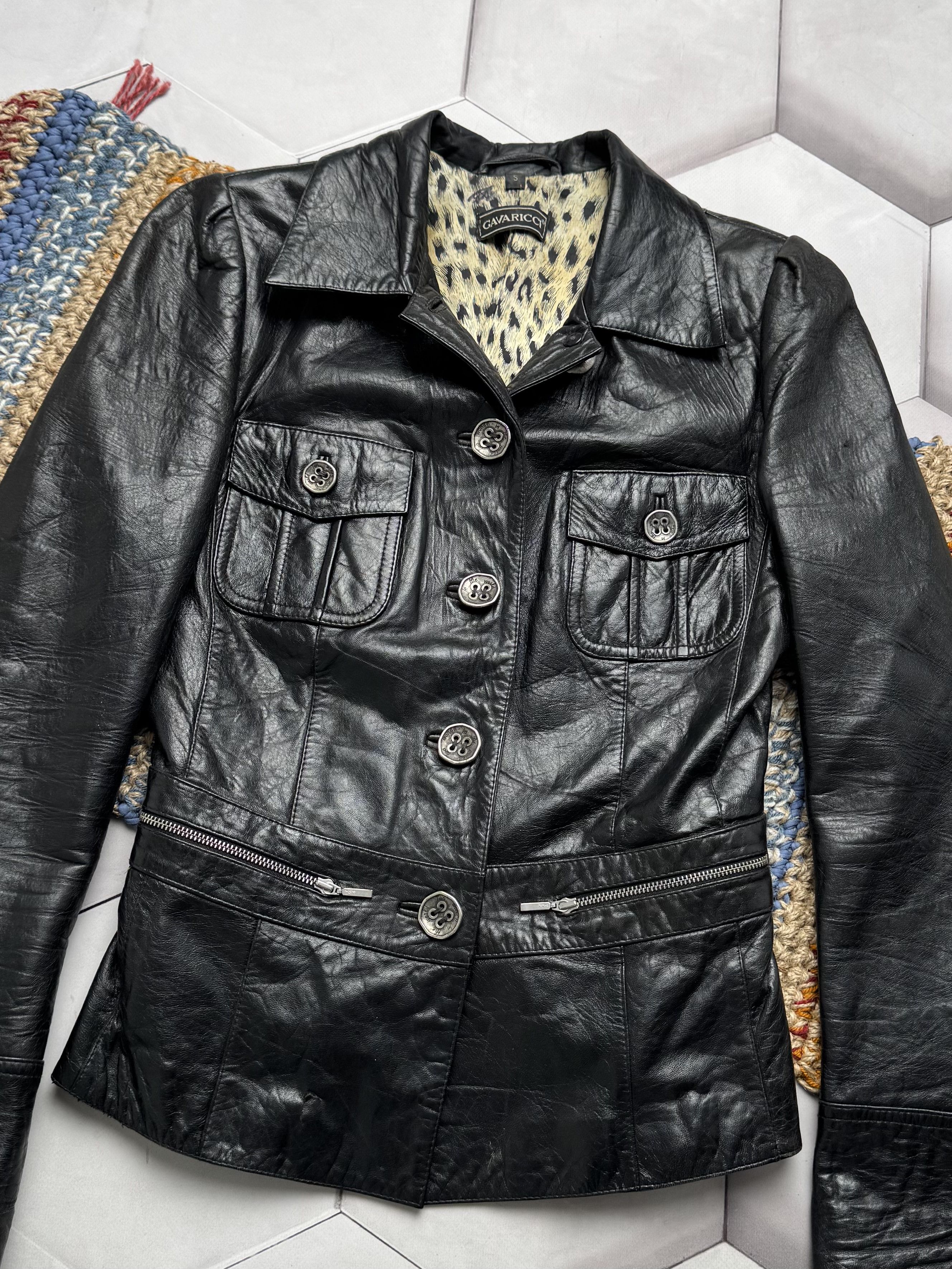 Vintage Vintage Leather Cropped Jacket (E4) Size S / US 4 / IT 40 - 2 Thumbnail