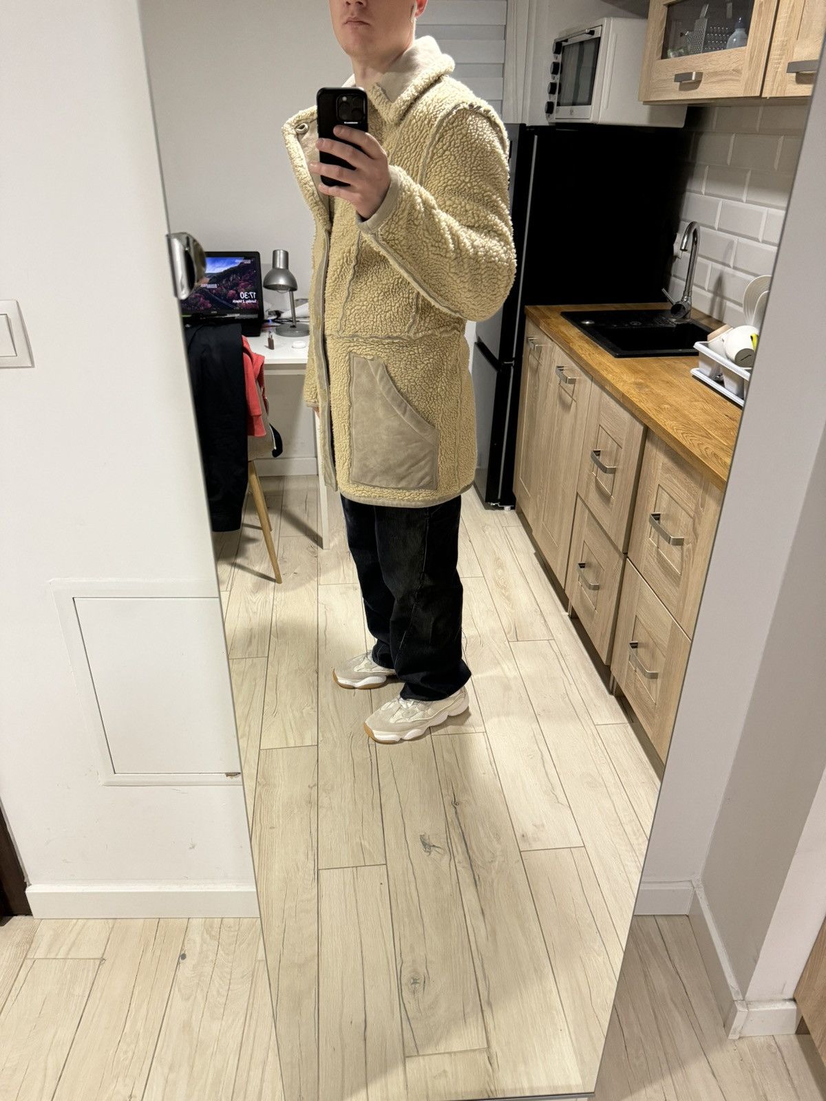 Maison Margiela Maison Margiela X H&M Ship Suit Pattern Cream Coat. Size US M / EU 48-50 / 2 - 3 Thumbnail