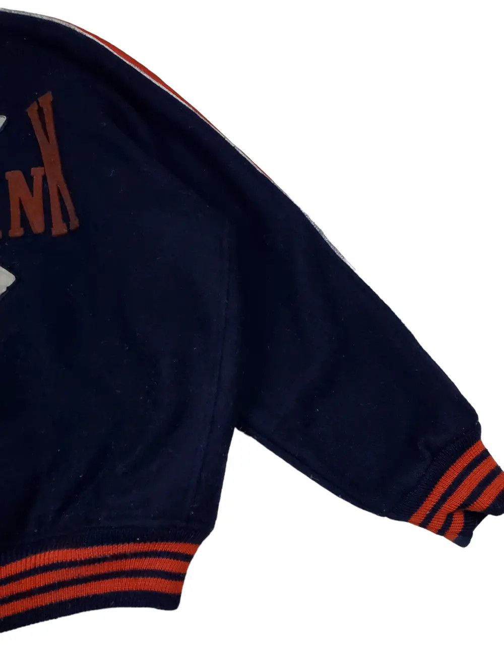 Vintage Vintage Varsity Wool Jacket BOP Leather Sleeve Size US XL / EU 56 / 4 - 4 Thumbnail