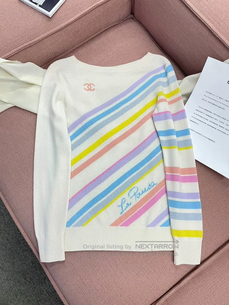 Chanel Chanel Cruise series colourful striped letter double c swe Size XS / US 0-2 / IT 36-38 - 1 Thumbnail