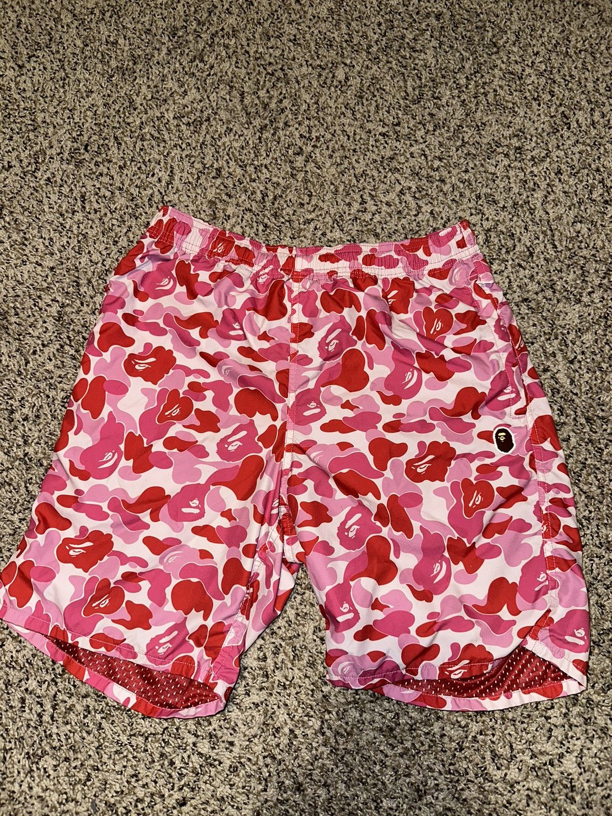 Bape ABC Camo Beach Shorts | Grailed