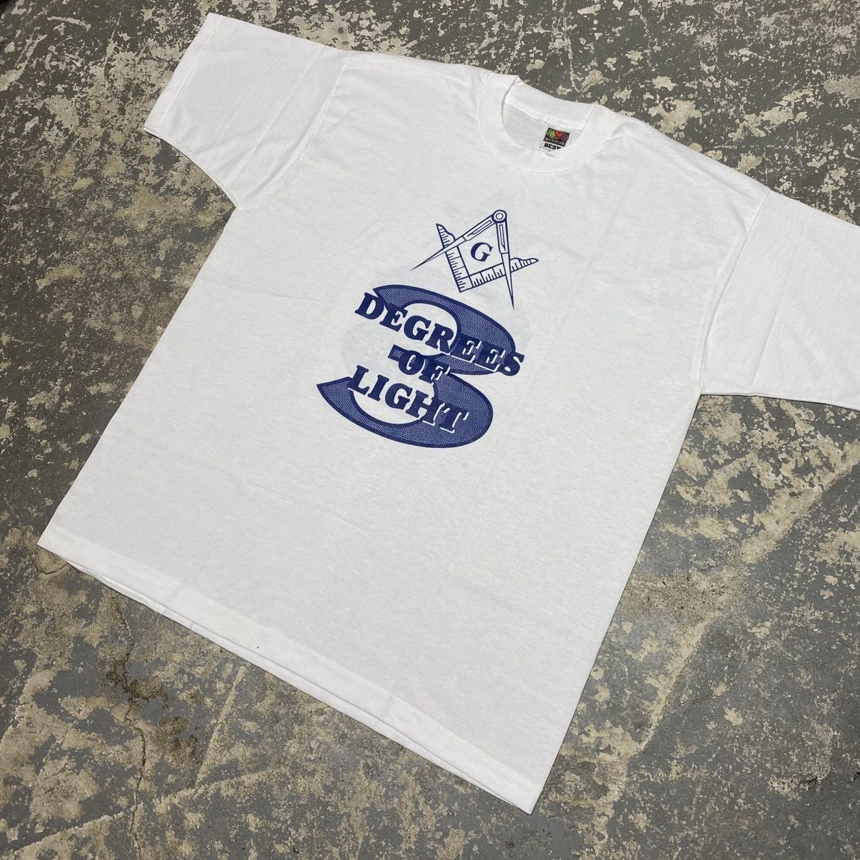 Vintage Vintage Freemason 3 Degrees of Light T-Shirt Illuminati Whit Size US XL / EU 56 / 4 - 2 Thumbnail