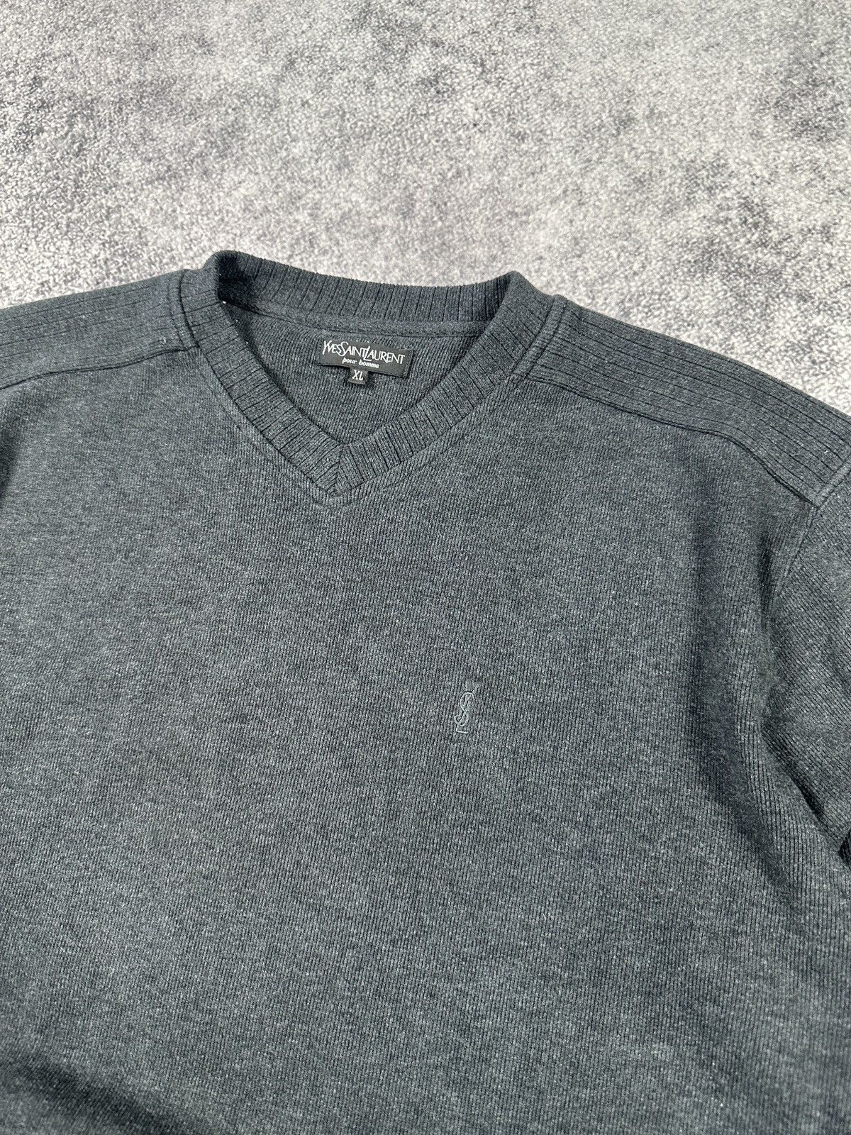 Yves Saint Laurent Vintage Yves Saint Laurent Logo YSL Black Sweater Streetwear Size US XL / EU 56 / 4 - 2 Thumbnail