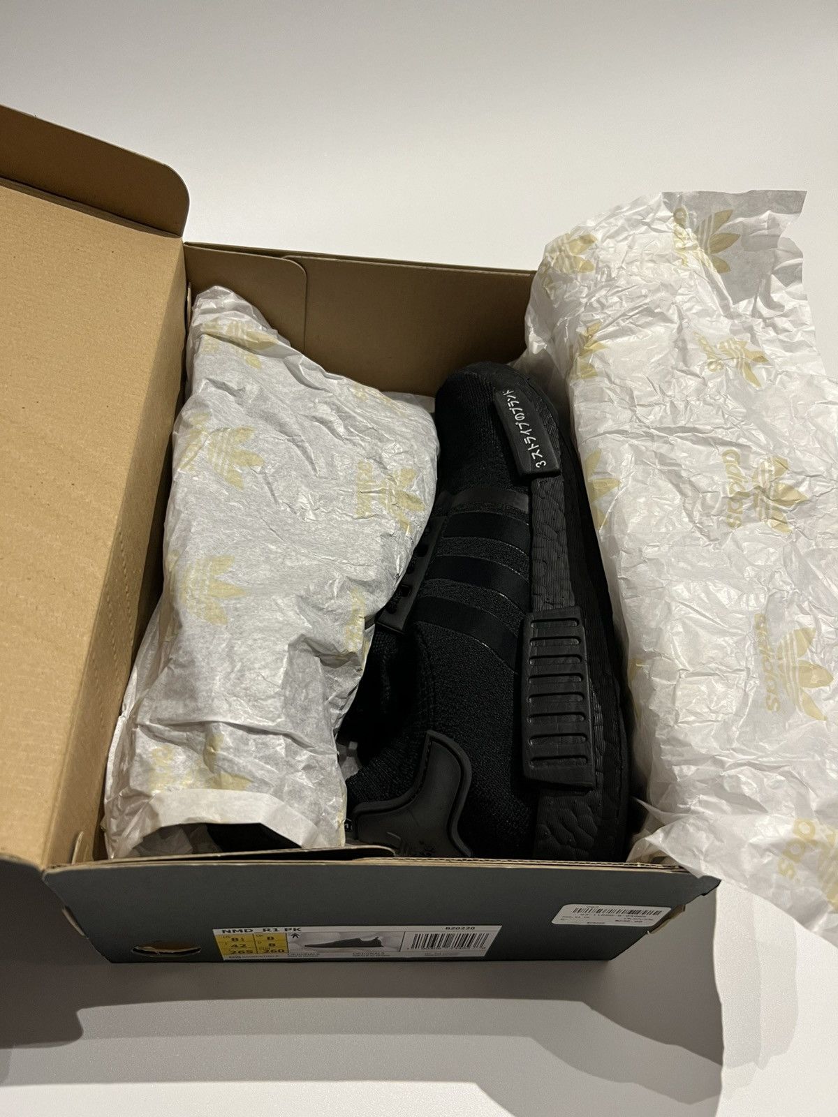 Adidas *EXCLUSIVE* Adidas NMD R1 PK Japan Triple Black Sneakers Size US 8.5 / EU 41-42 - 3 Thumbnail