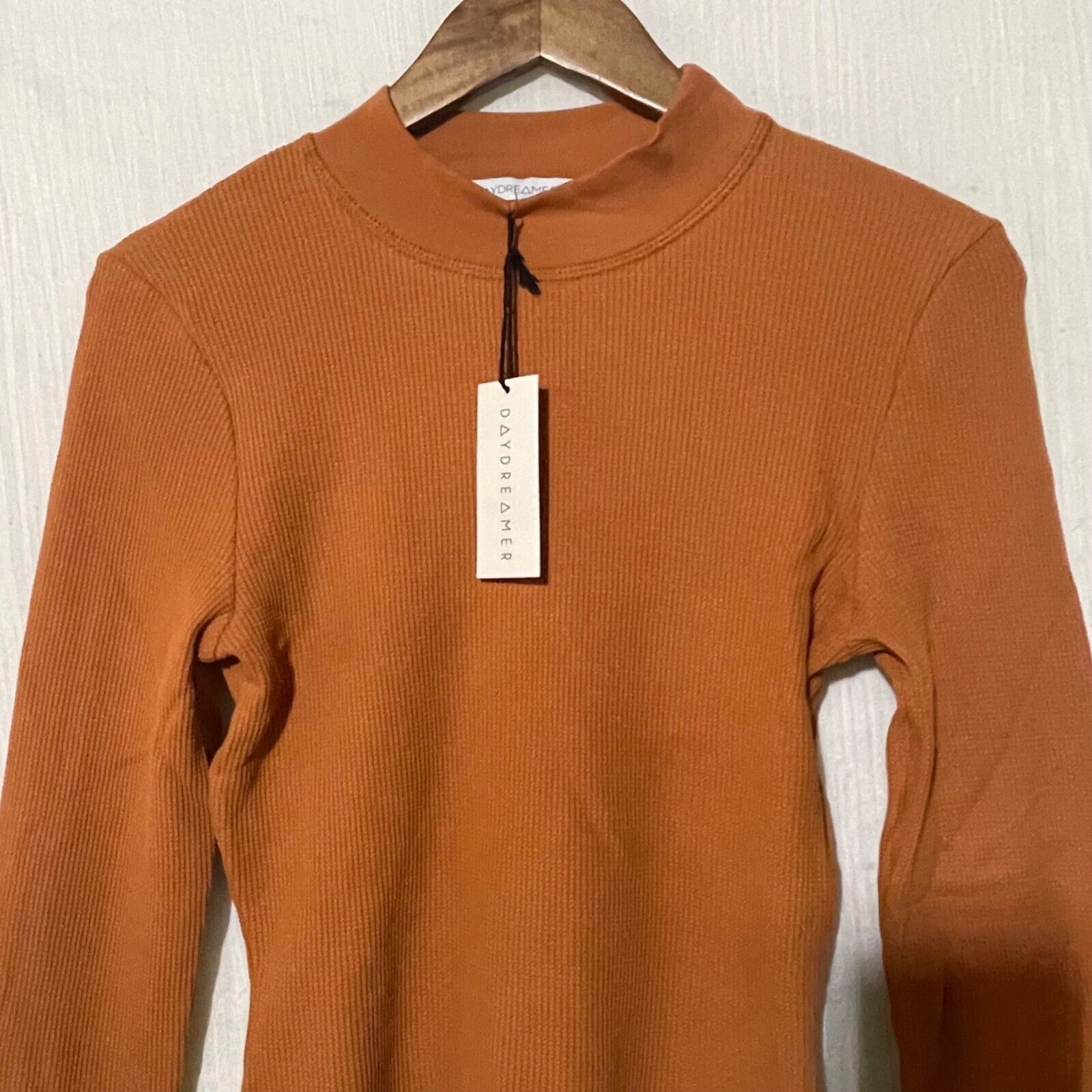 Daydreamer Daydreamer Thermal Crop Womens Large NWT Mock Orange Size L / US 10 / IT 46 - 7 Thumbnail