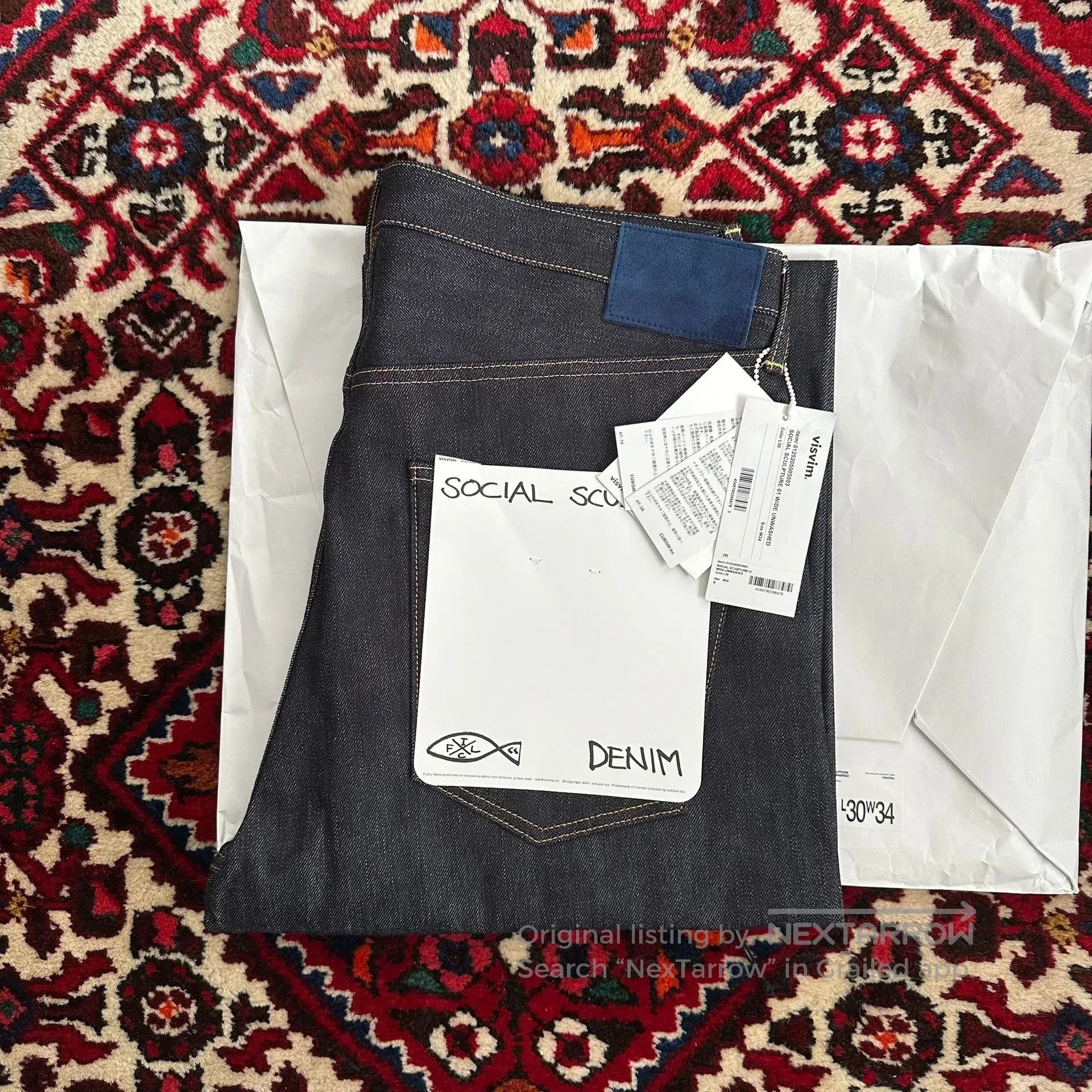 Visvim visvim wide denim pants w34l30. Size US 34 / EU 50 - 7 Thumbnail