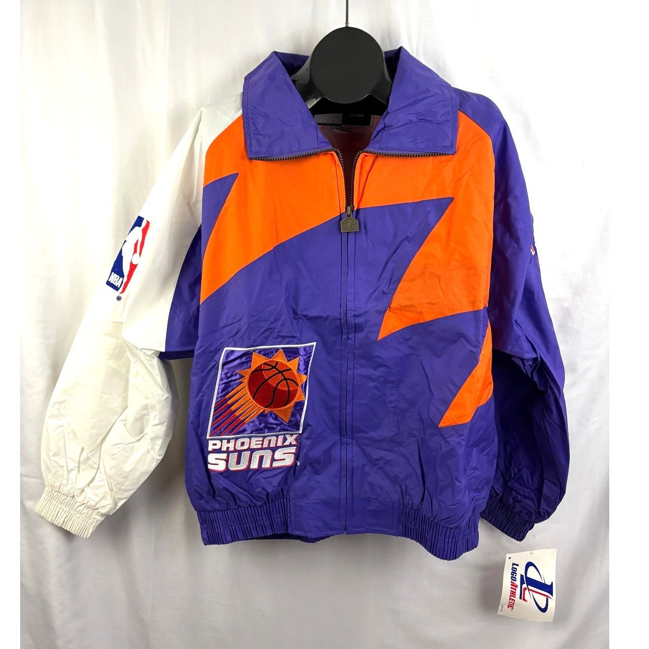 Logo Athletic Phoenix Suns Sharktooth Windbreaker Jacket L NWT Vintage 90s Size US L / EU 52-54 / 3 - 1 Thumbnail