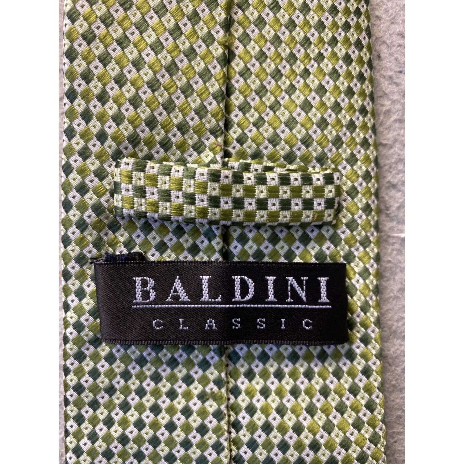 Baldinini Roberta Baldini Tie Firenze Live Green Geometric Silk Polyester Classic 58" 4" Men Size ONE SIZE - 3 Thumbnail