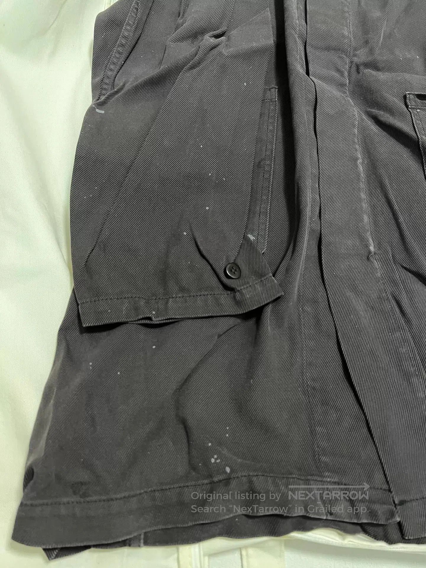 Visvim Black Long Coat with 'PEERESS' Embroidered Detail. Size US M / EU 48-50 / 2 - 7 Thumbnail